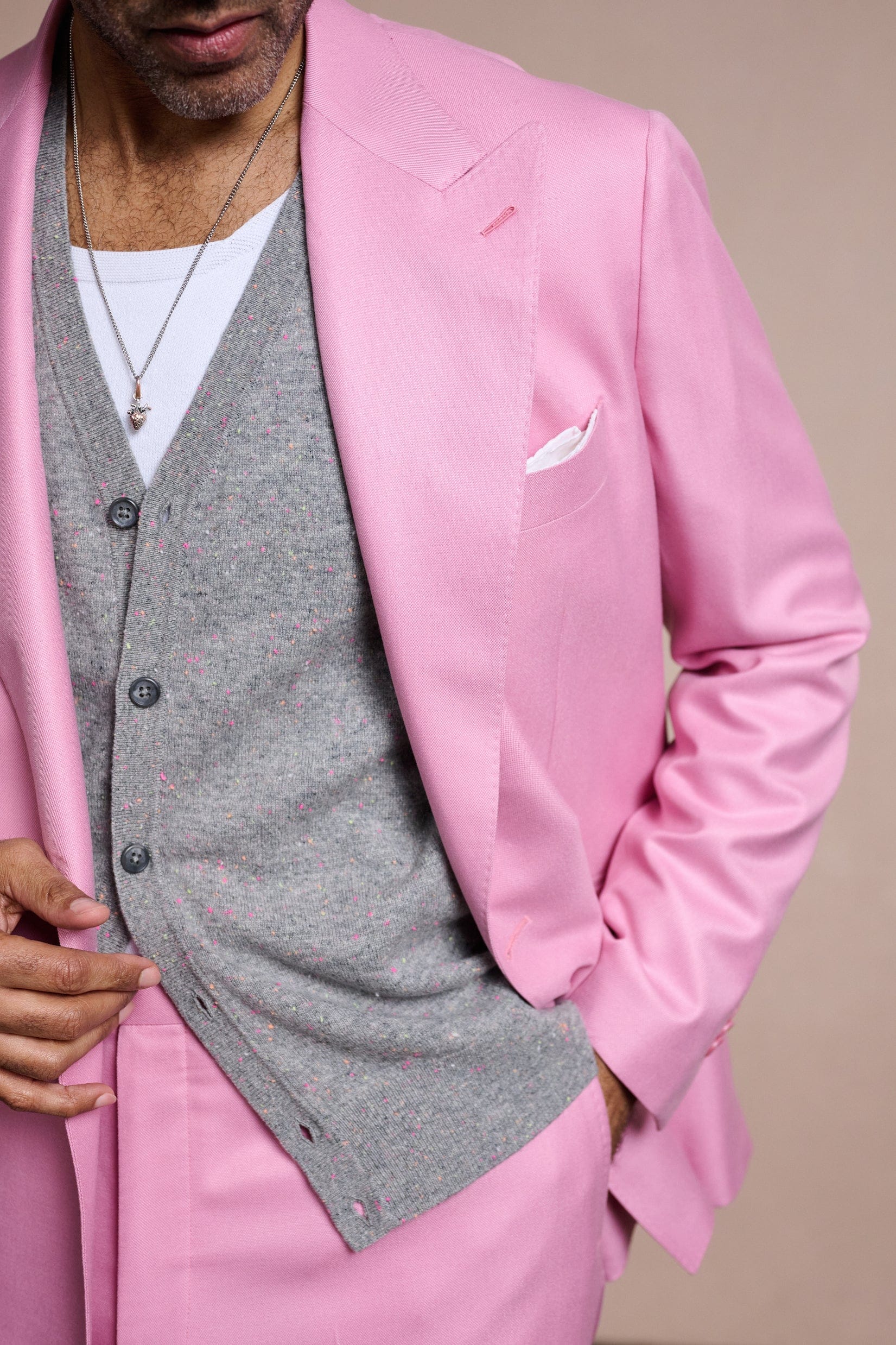 Made-to-Measure Cashmere Cardigan Sweater - Image 10