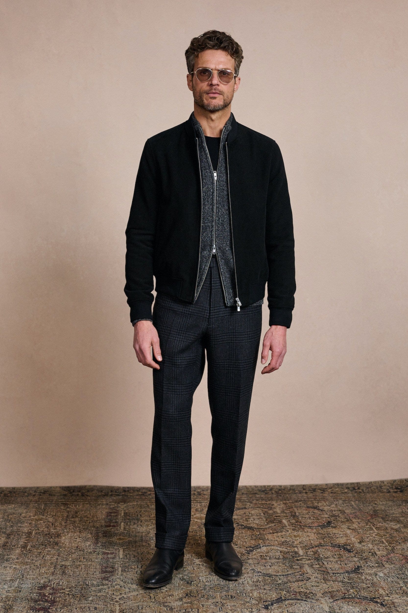 Made-to-Measure Cashmere Double-Zip Track Cardigan - Image 17