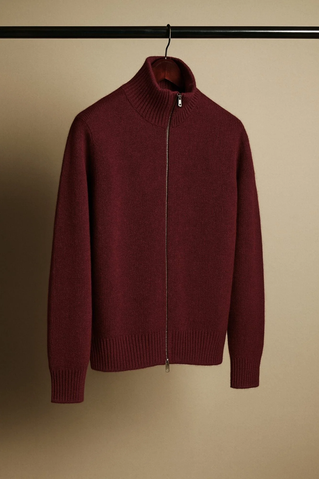 Made-to-Measure Cashmere Double-Zip Track Cardigan - Image 20