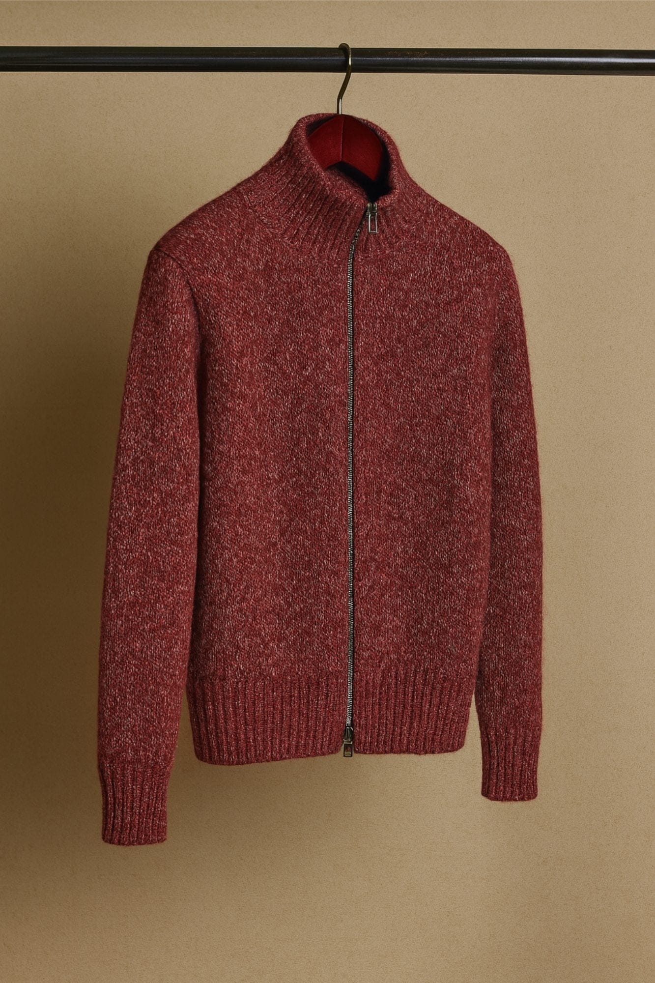 Made-to-Measure Cashmere Double-Zip Track Cardigan - Image 3