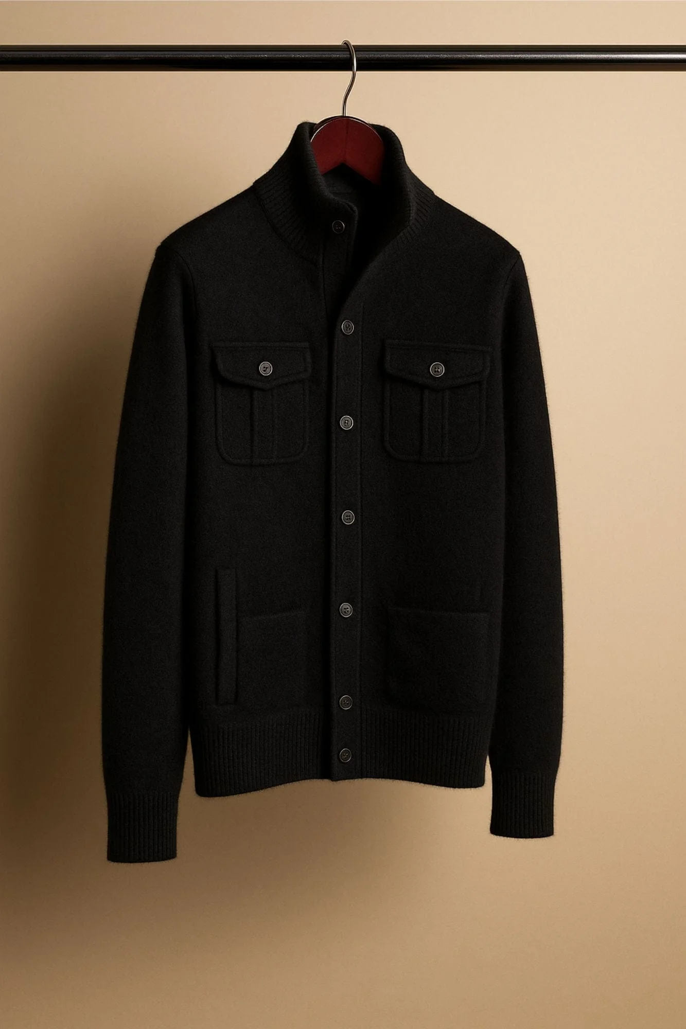 Made-to-Measure Cashmere Field Cardigan - Image 3