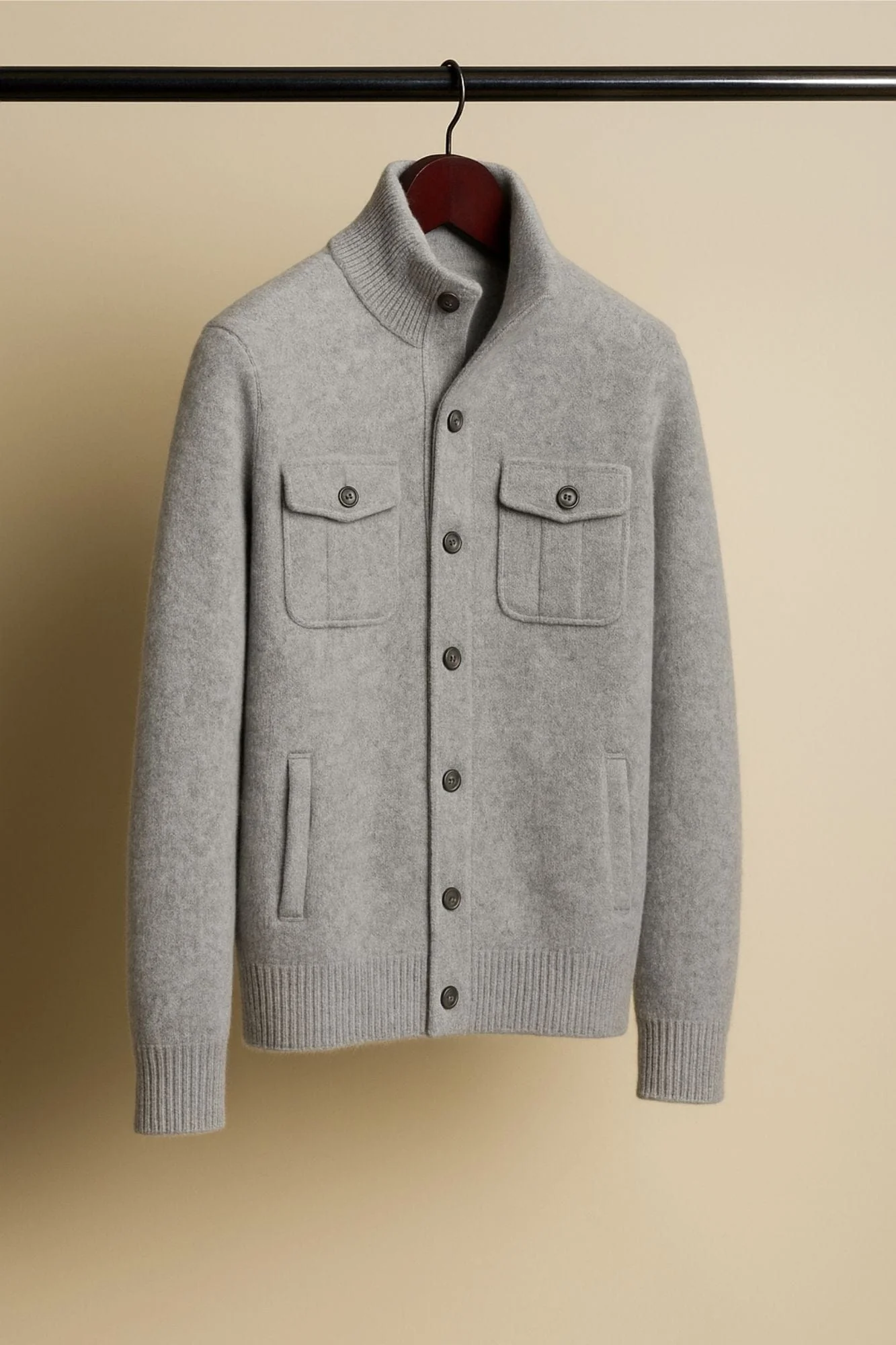 Made-to-Measure Cashmere Field Cardigan - Image 4