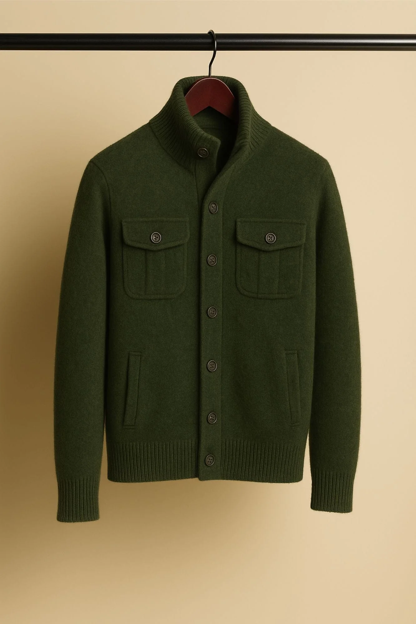 Made-to-Measure Cashmere Field Cardigan - Image 5