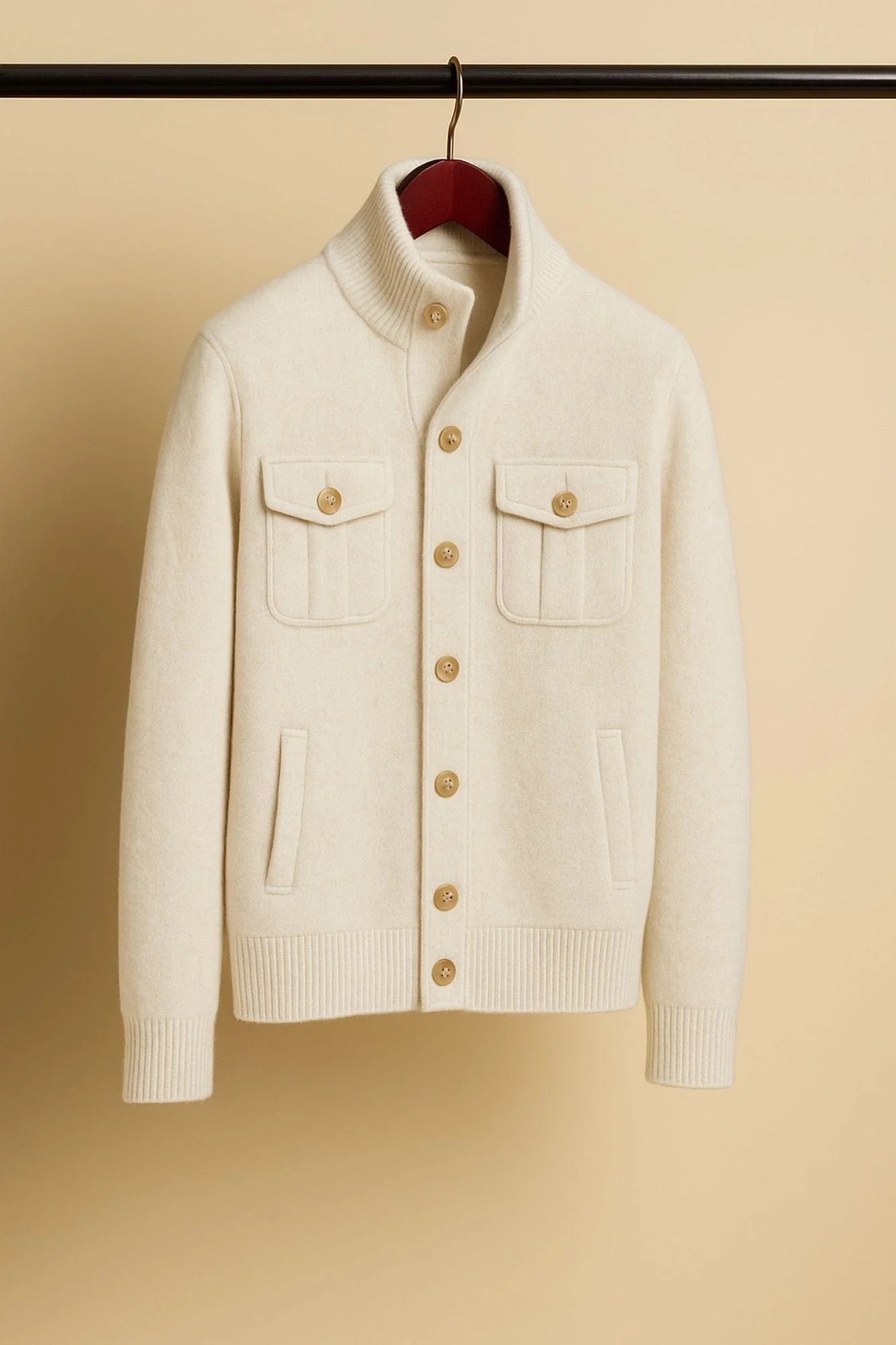 Made-to-Measure Cashmere Field Cardigan - Image 8