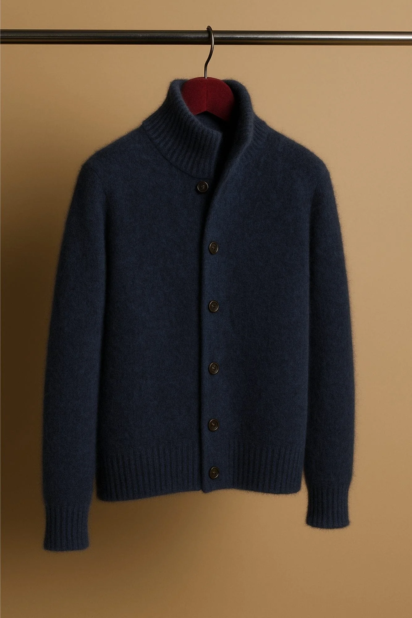 Made-to-Measure Cashmere Fisherman Cardigan - Image 3