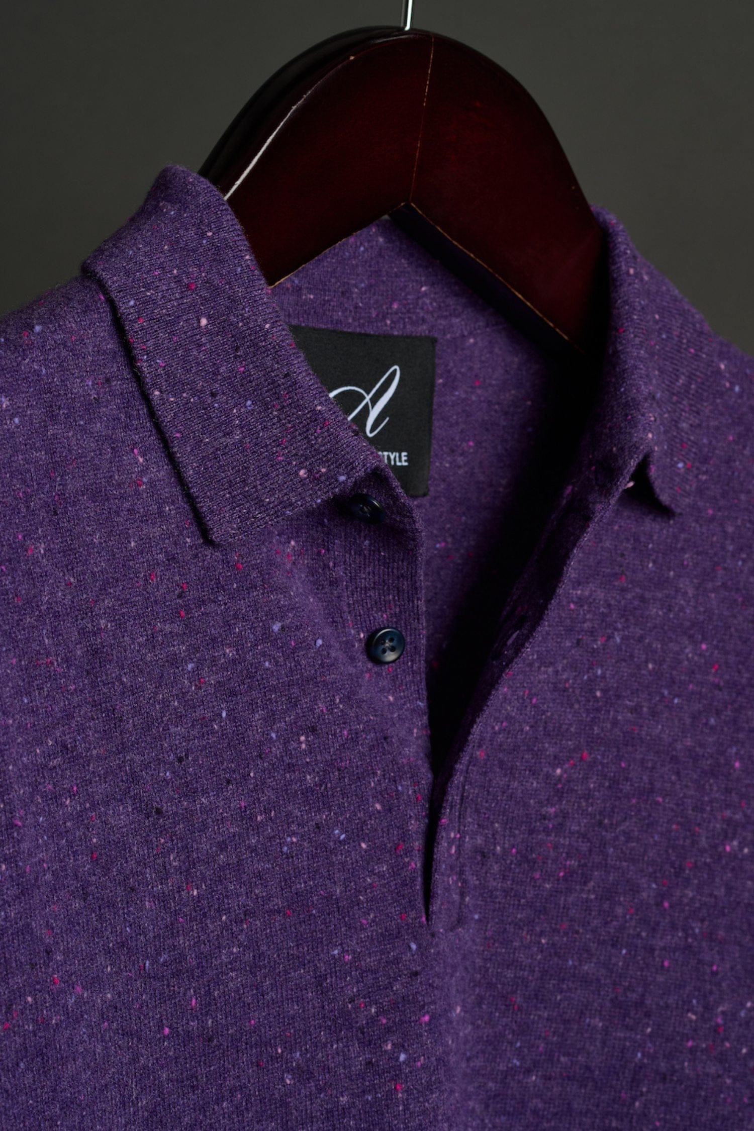 Made-to-Measure Cashmere Long-Sleeve Polo - Image 13