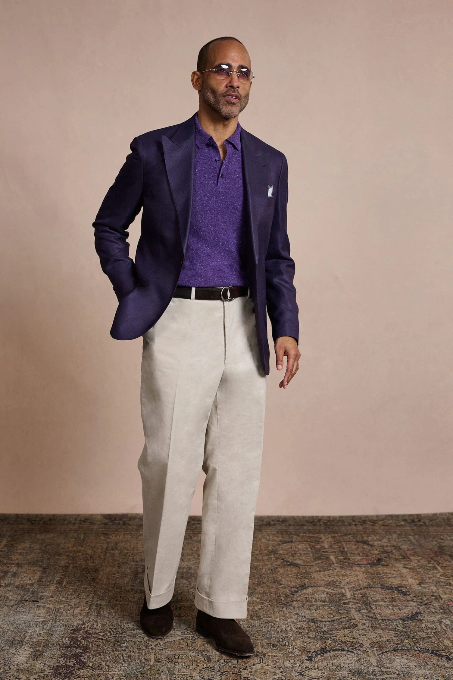 Made-to-Measure Cashmere Long-Sleeve Polo - Image 14