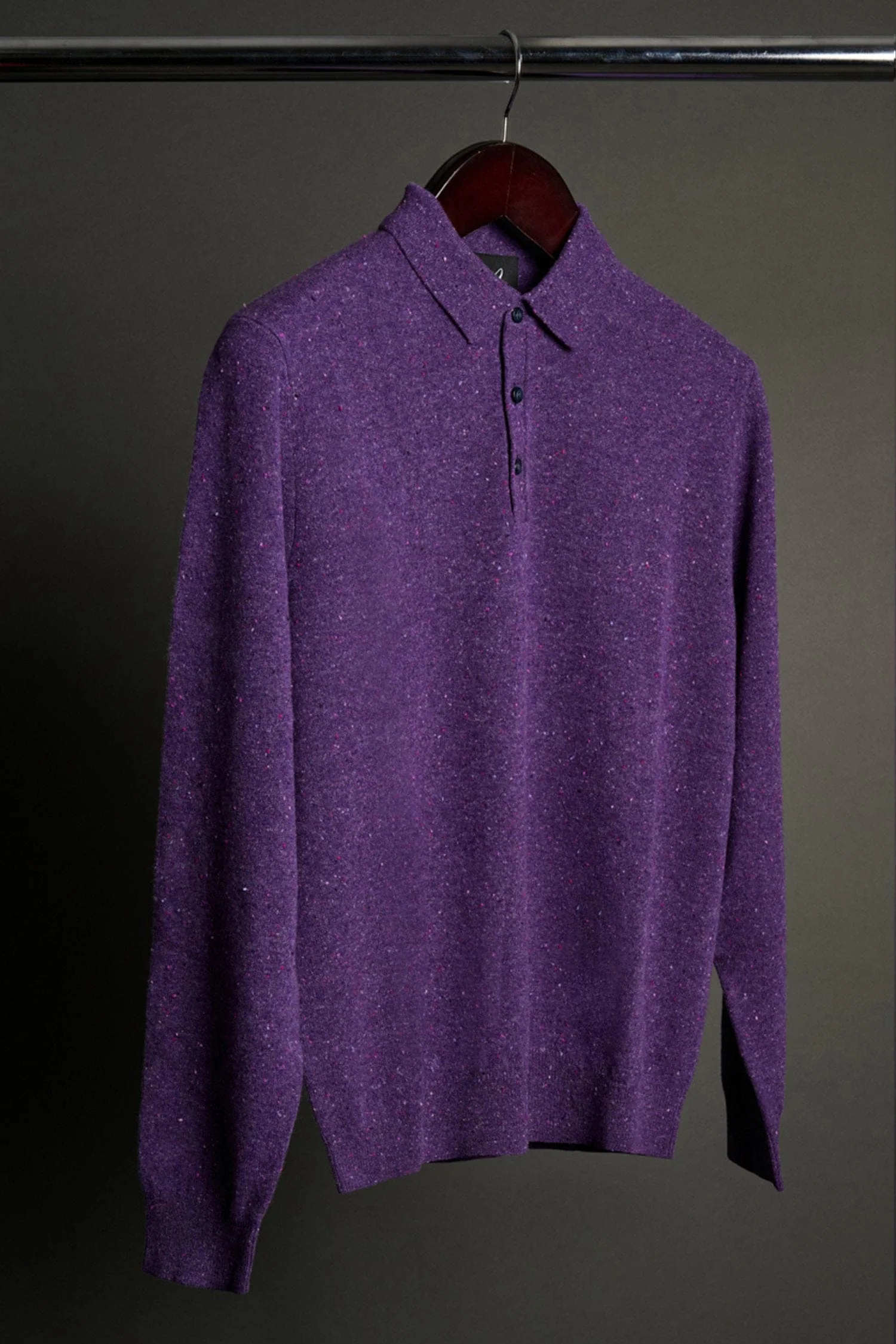 Made-to-Measure Cashmere Long-Sleeve Polo - Image 20