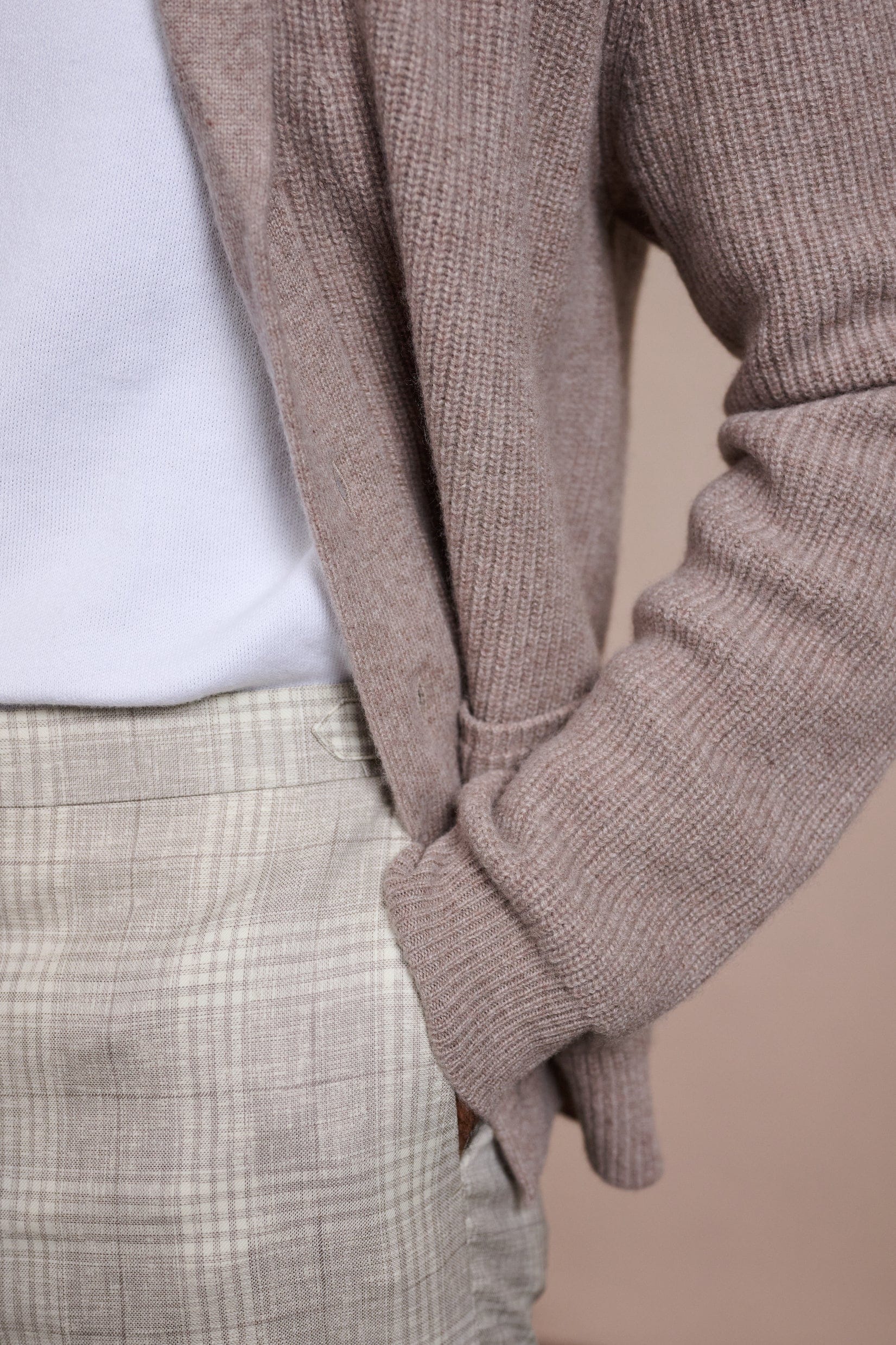 Made-to-Measure Cashmere Shawl Cardigan Sweater - Image 15