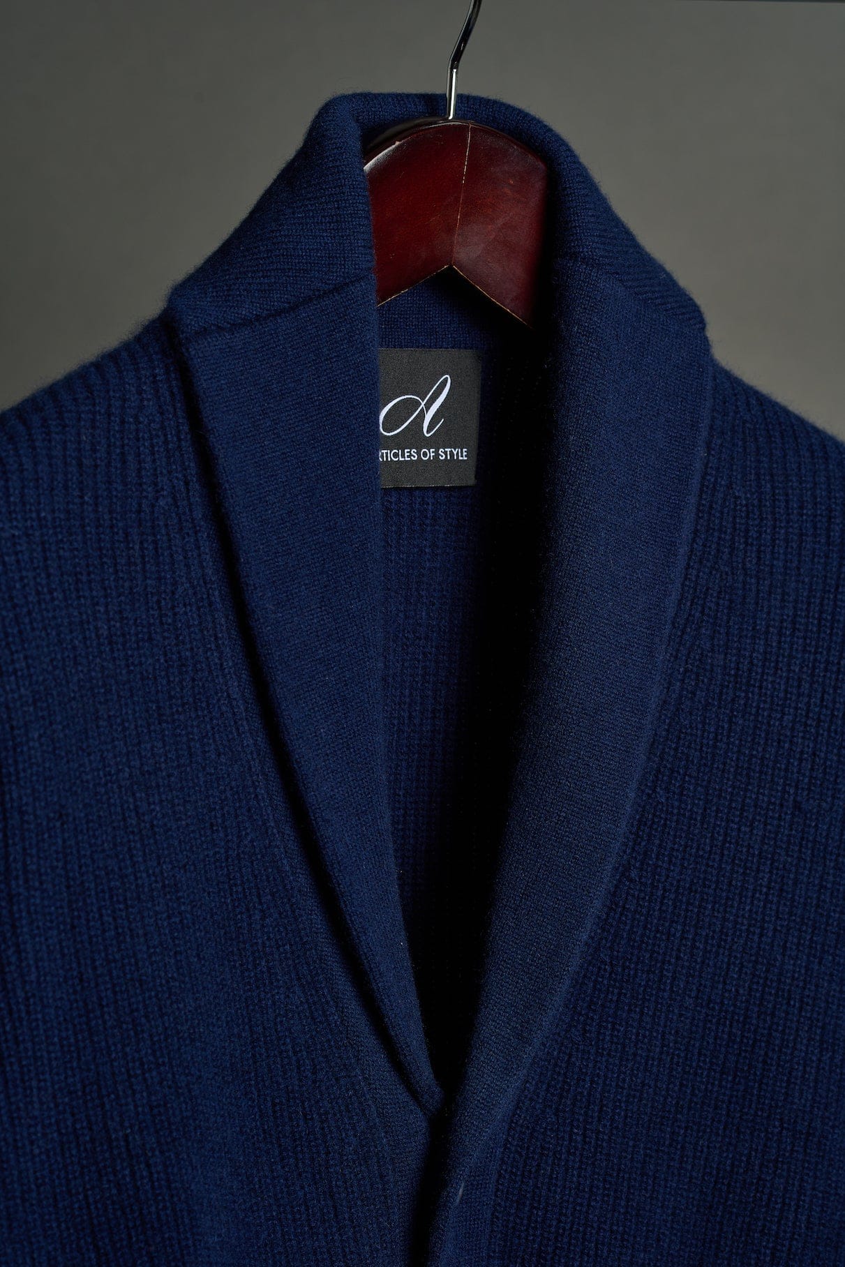 Made-to-Measure Cashmere Shawl Cardigan Sweater - Image 16