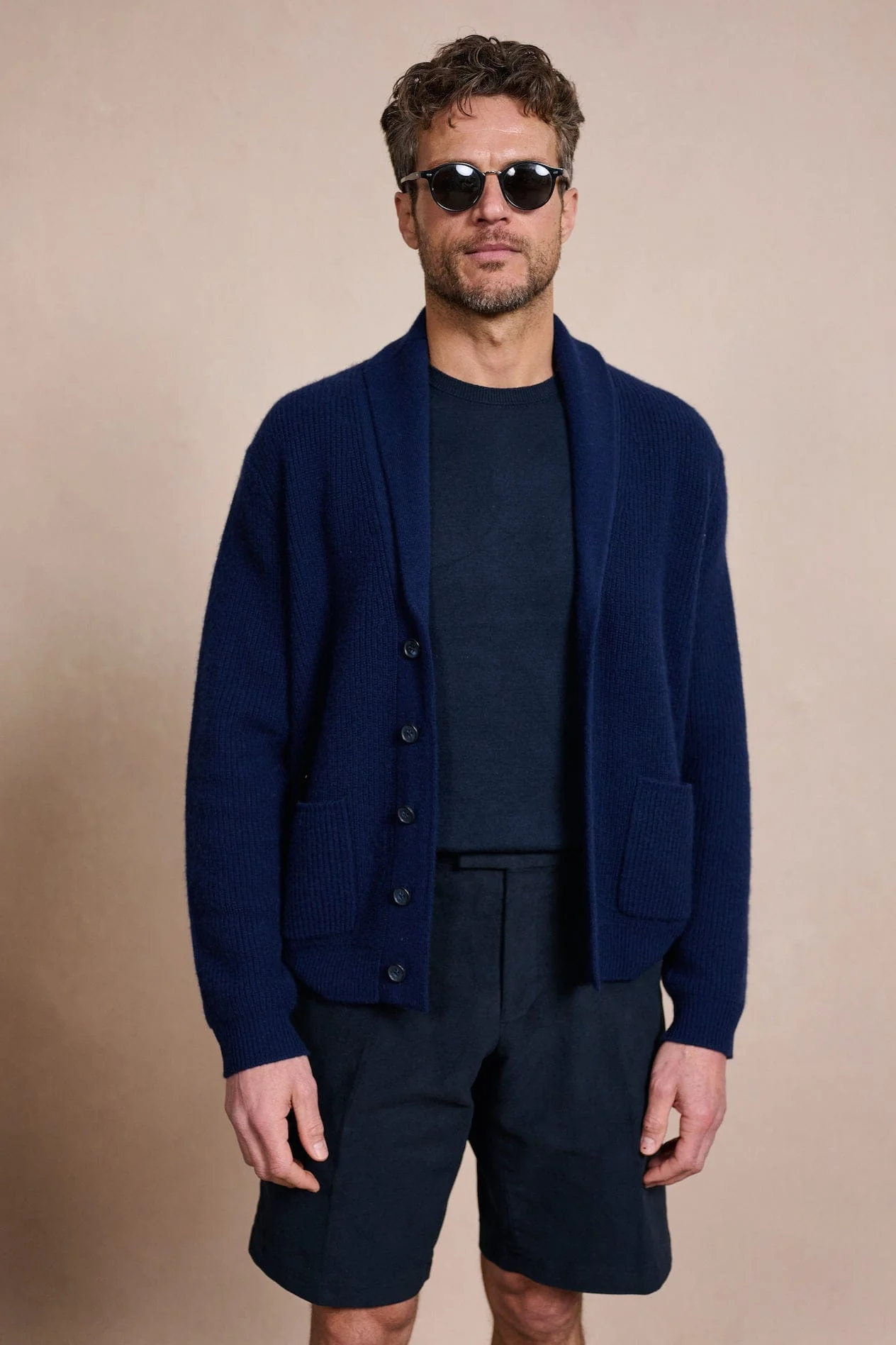 Made-to-Measure Cashmere Shawl Cardigan Sweater - Image 21