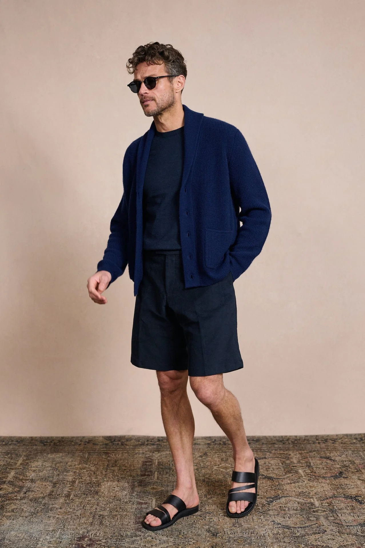 Made-to-Measure Cashmere Shawl Cardigan Sweater - Image 22