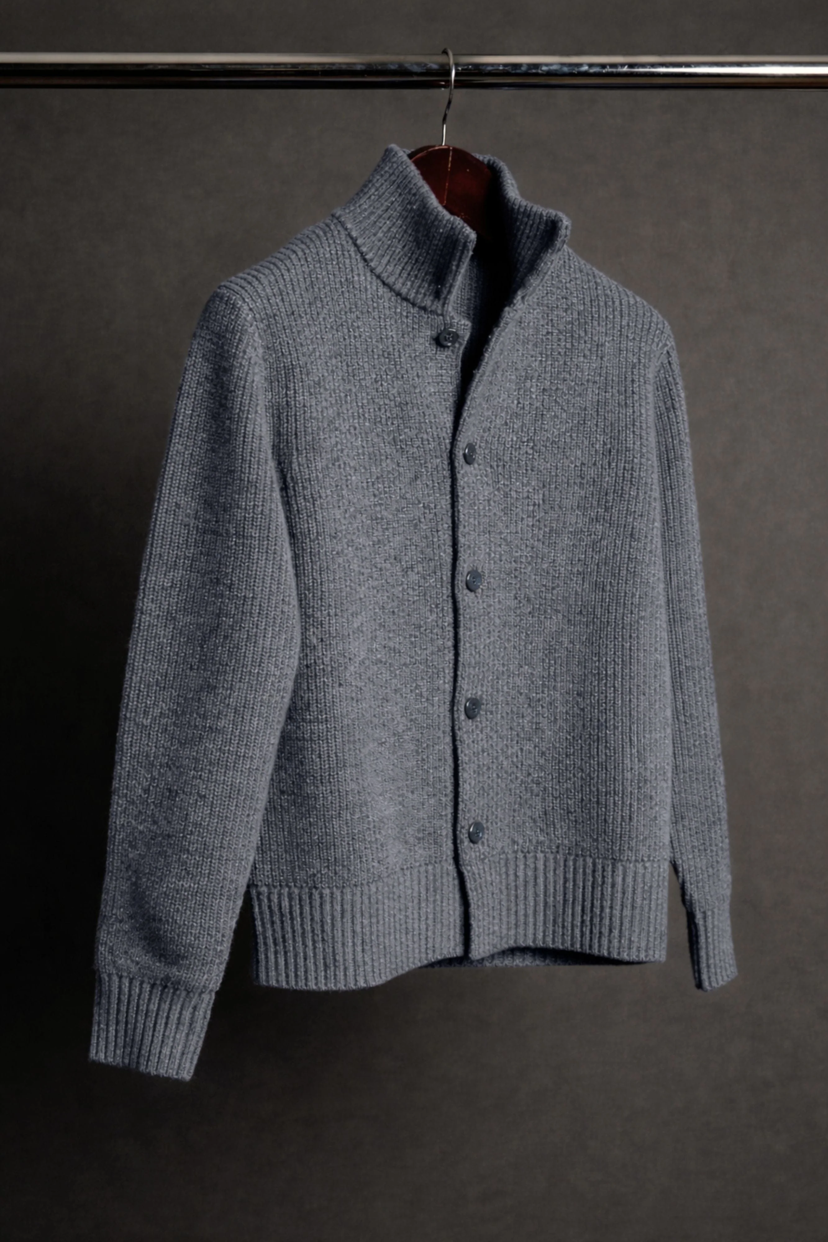 Made-to-Measure Merino Fisherman Cardigan - Image 8