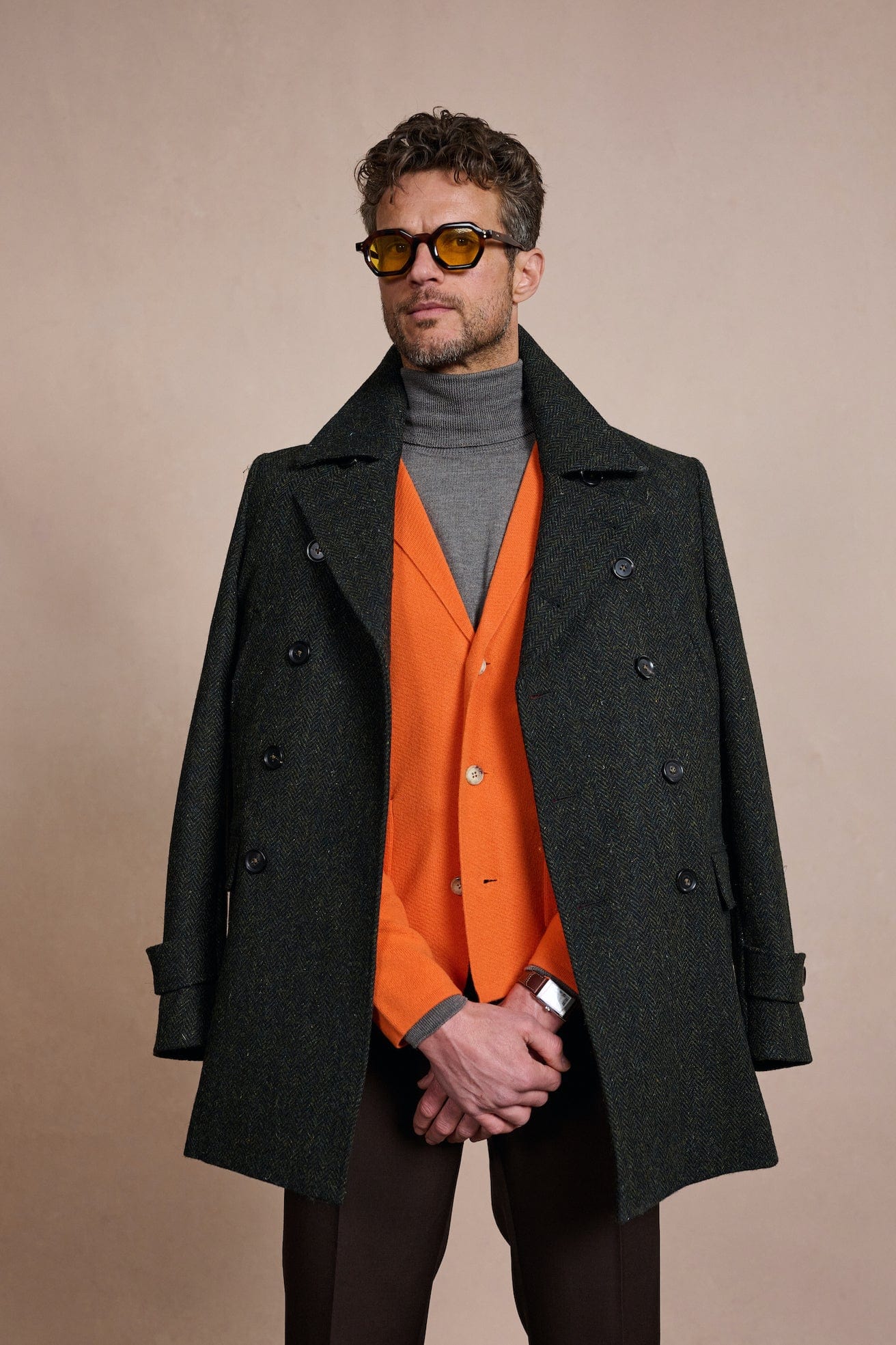 Made-to-Measure Wool & Cashmere Cardigan Jacket - Image 6