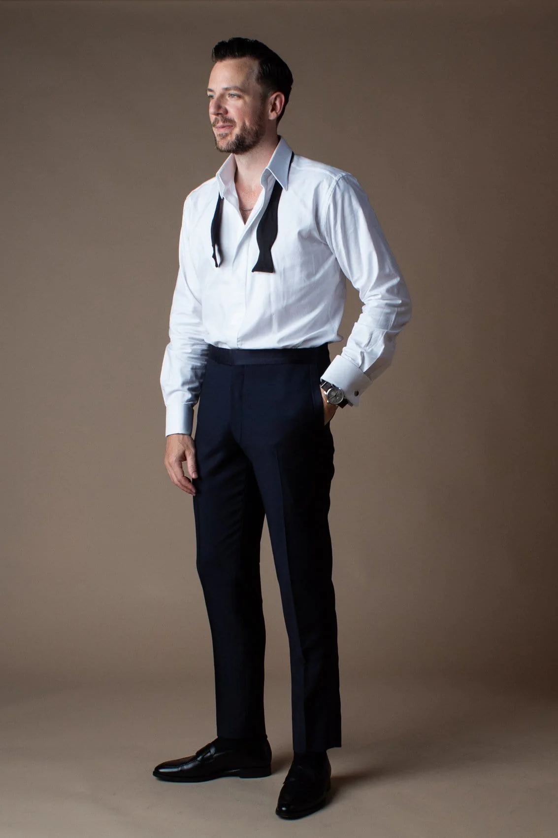 Wool & Mohair Tuxedo Trouser - Image 9