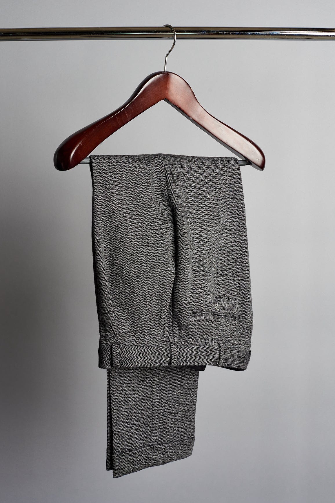 English Herringbone Tweed Trouser - Image 4