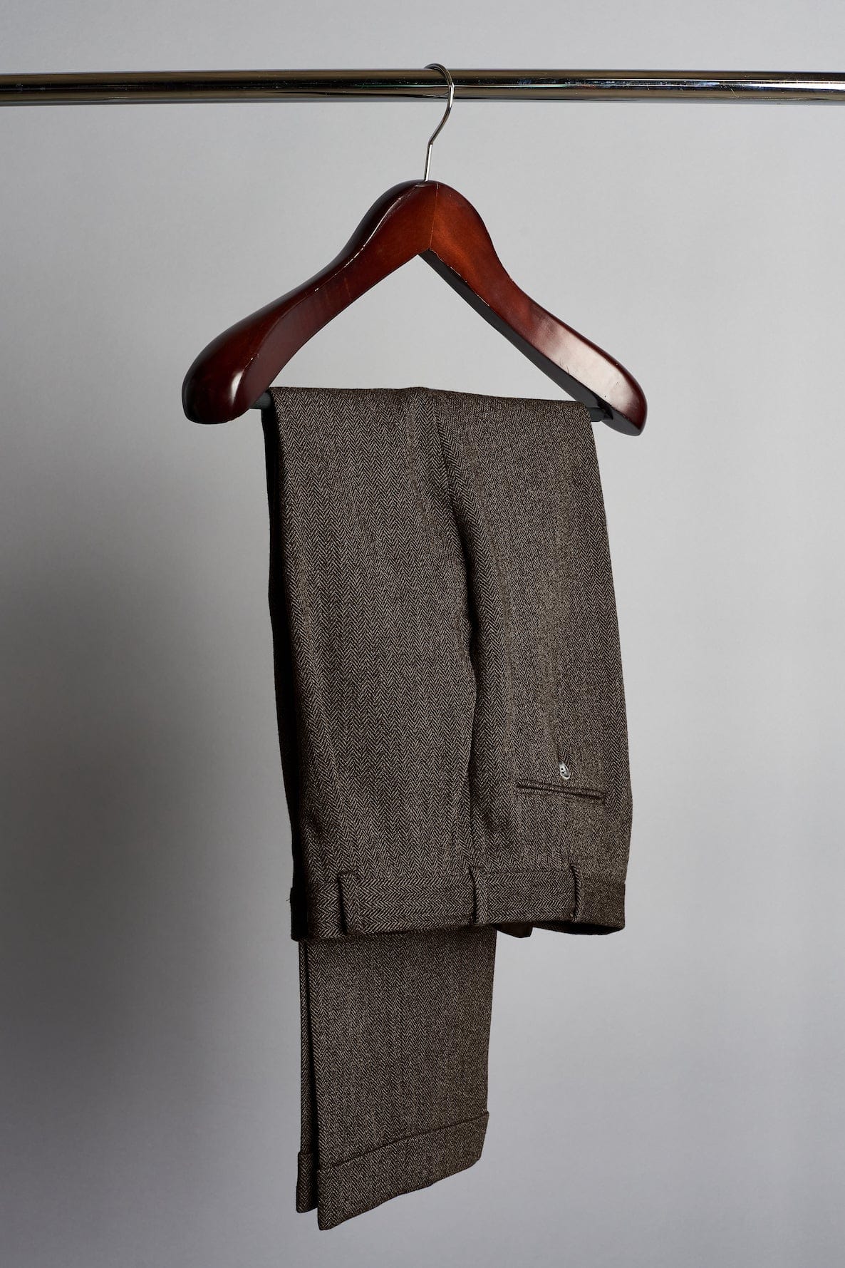 English Herringbone Tweed Trouser - Image 7