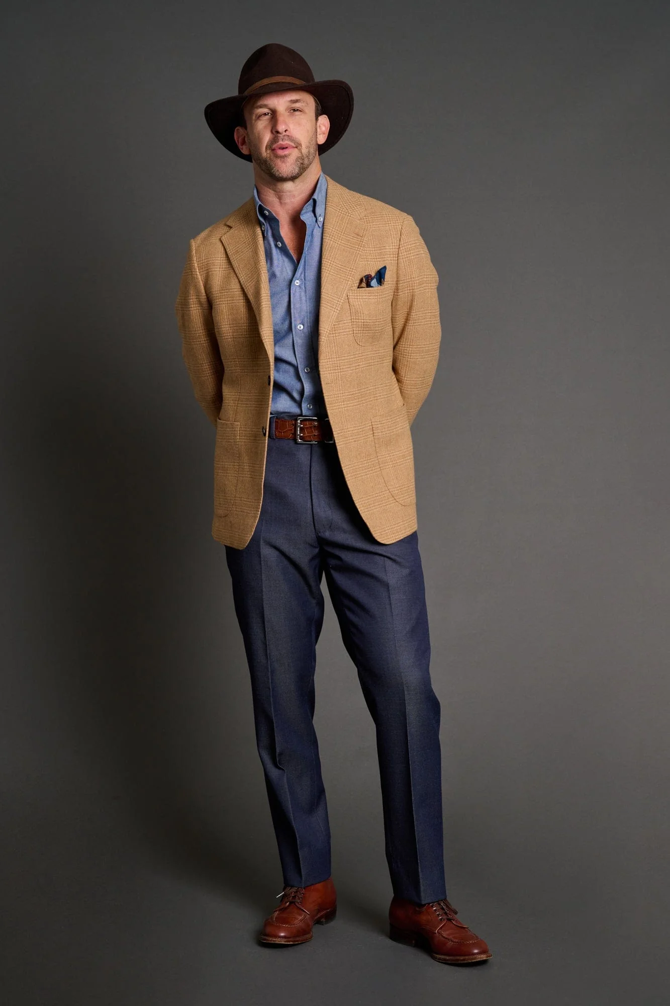 Wool Denim Twill Trouser - Image 2