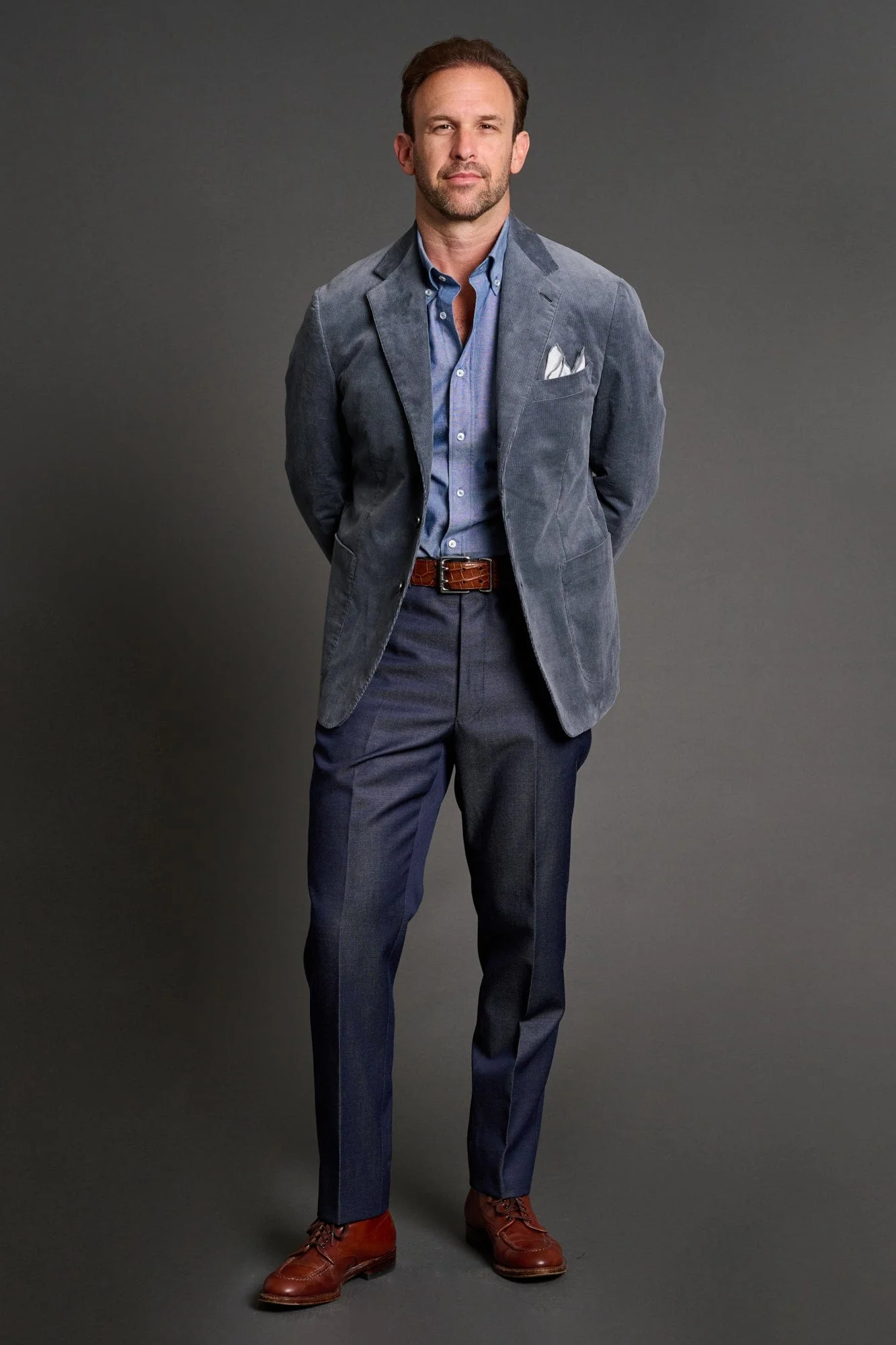 Wool Denim Twill Trouser - Image 9