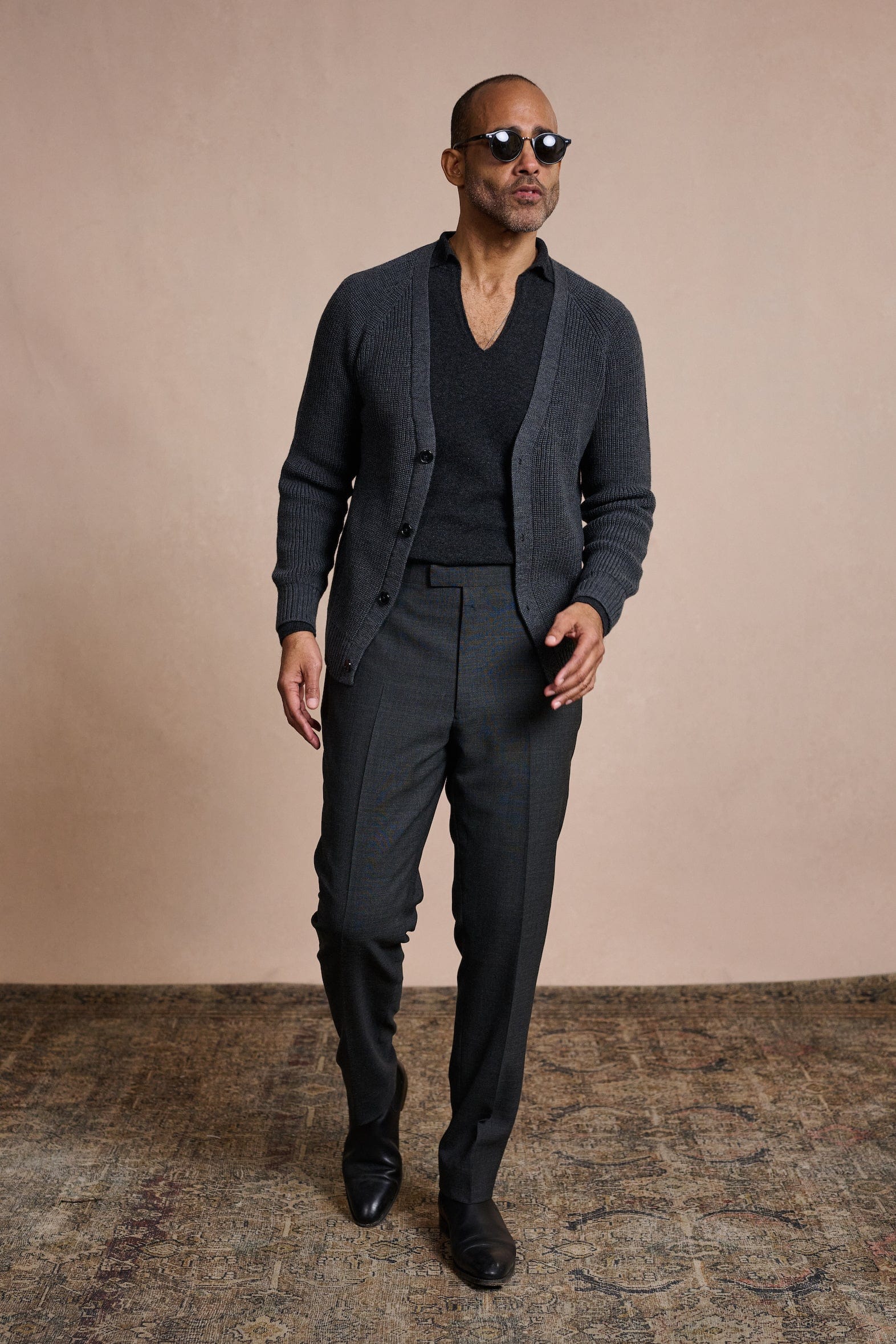 Crawford Ribbed Merino Cardigan - Image 12