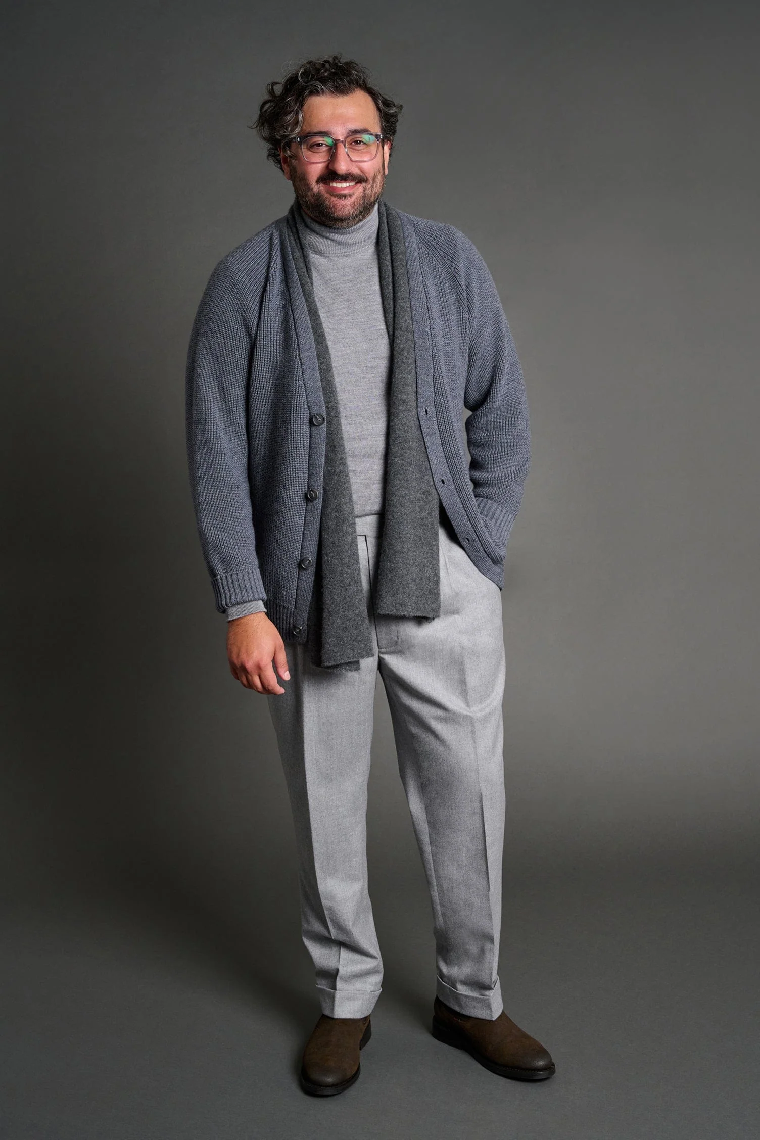 Crawford Ribbed Merino Cardigan - Image 33