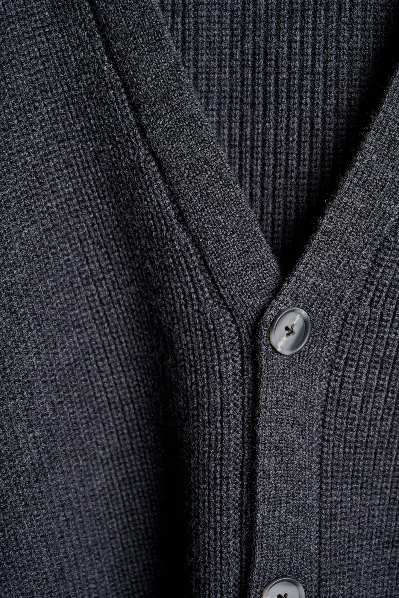 Crawford Ribbed Merino Cardigan - Image 4
