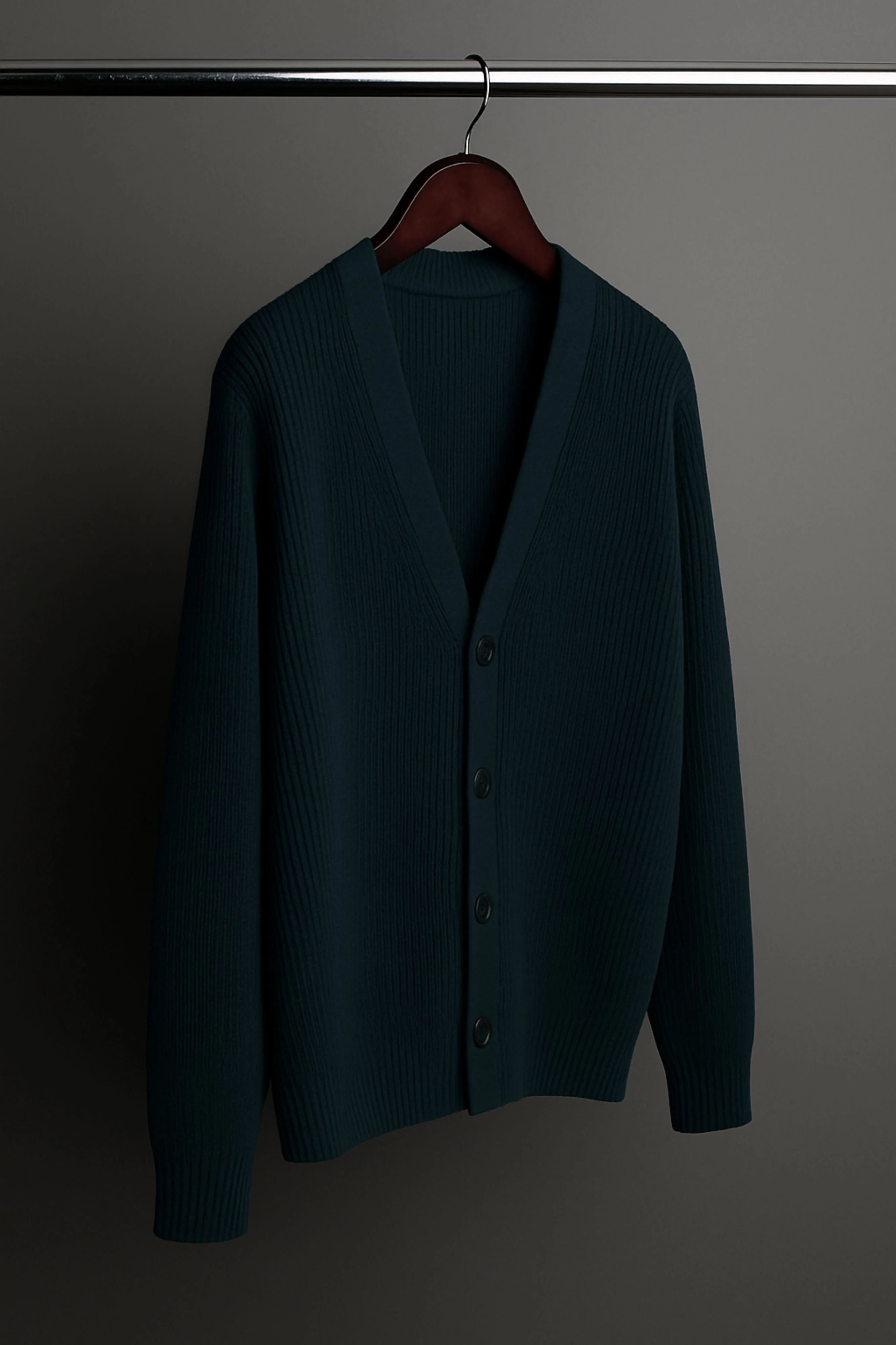 Crawford Ribbed Merino Cardigan - Image 47