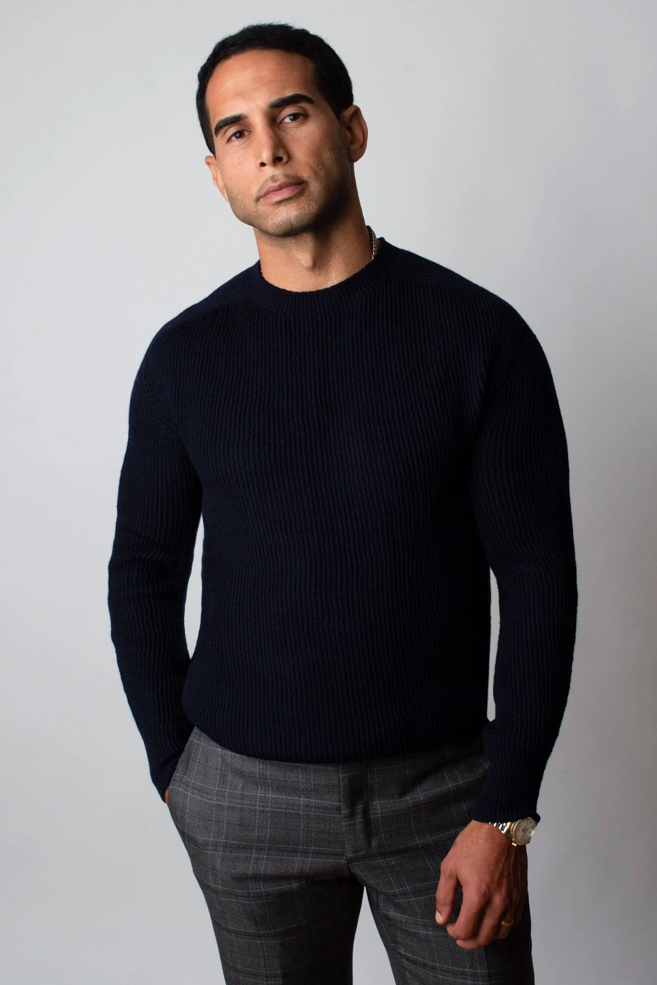 Logan Ribbed Merino Crewneck - Image 12