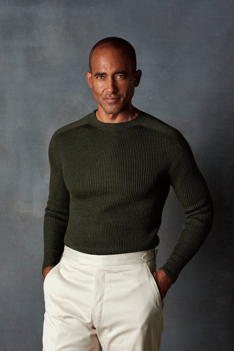 Logan Ribbed Merino Crewneck - Image 7