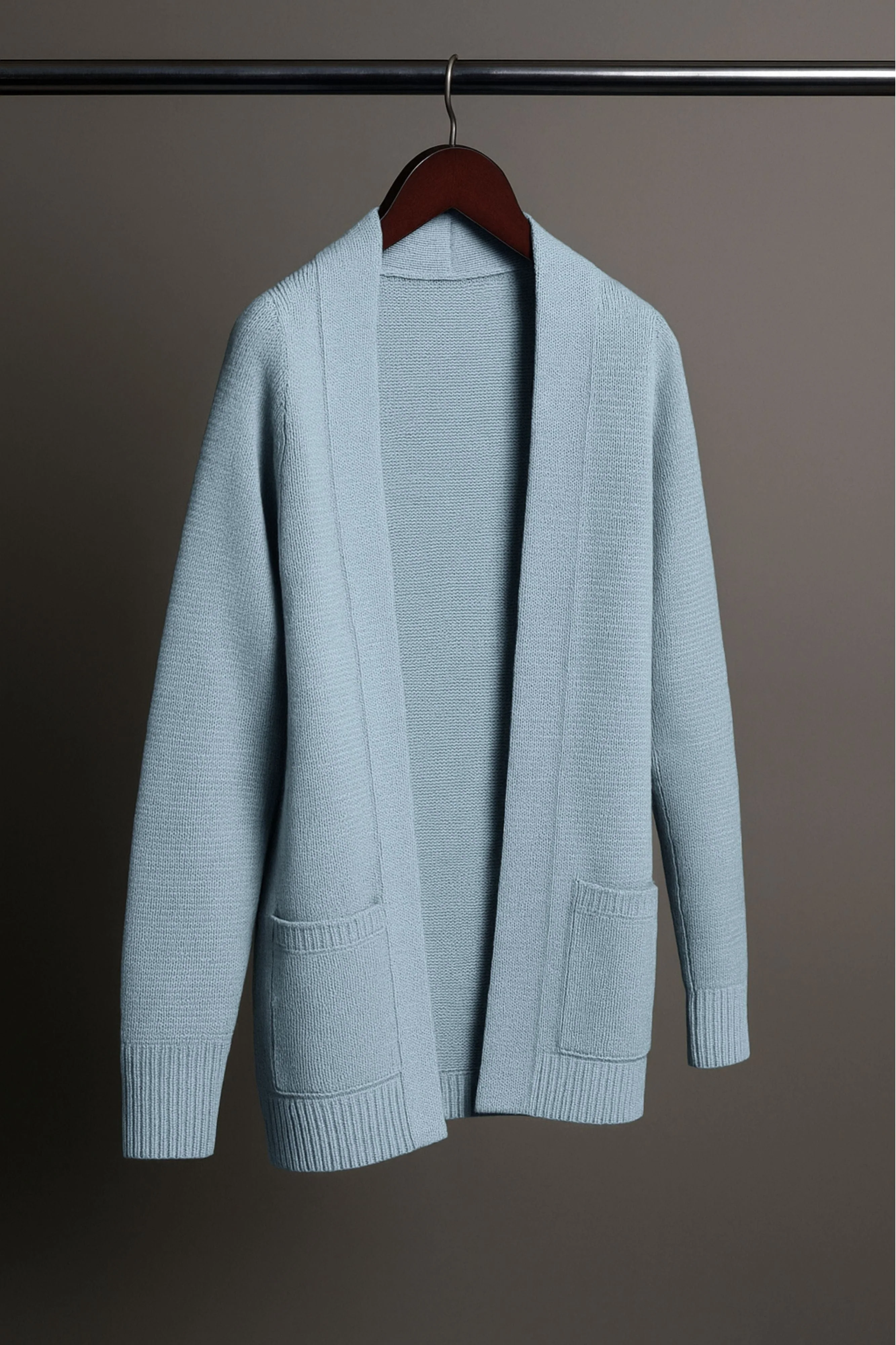 Leo Ribbed Merino Shawl Cardigan - Image 22