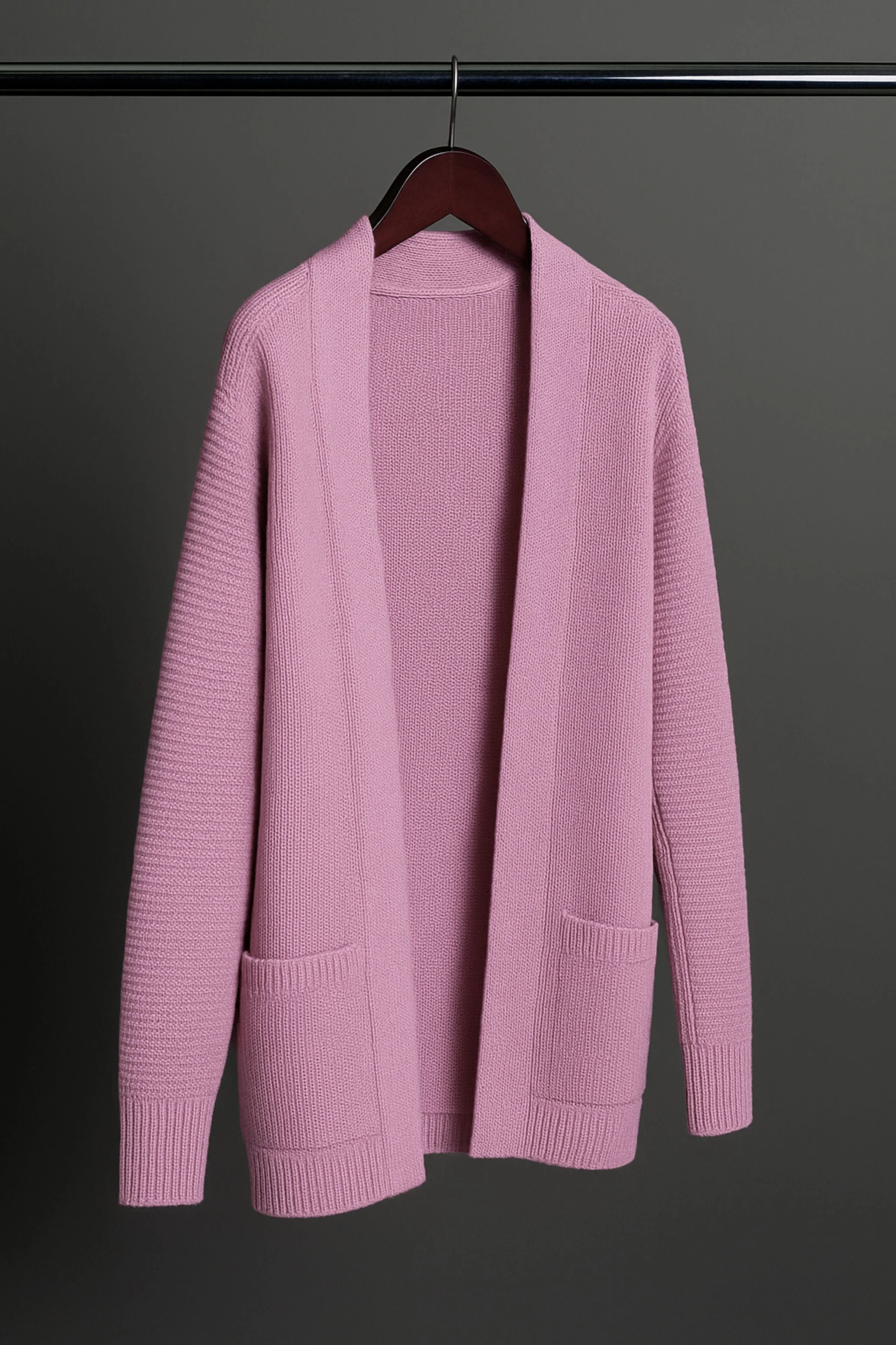 Leo Ribbed Merino Shawl Cardigan - Image 23