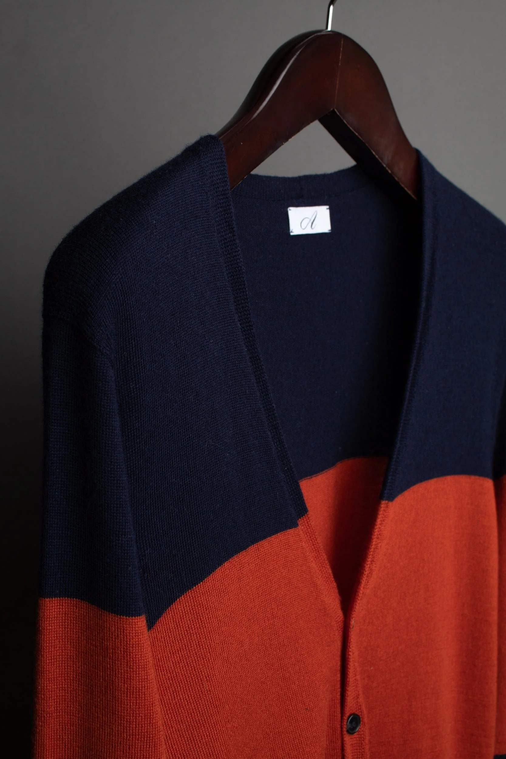 Steph Fine Merino Color-Blocked Cardigan - Image 5