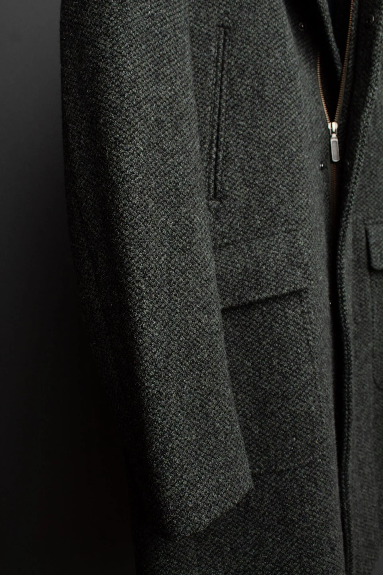 Barley Corn Soft Wool Coat - Image 4