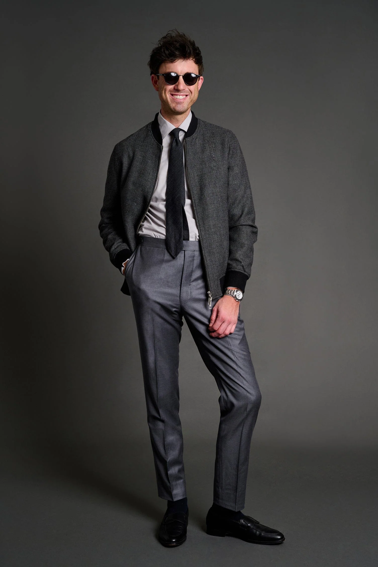 Birdseye Tweed Bomber - Image 3