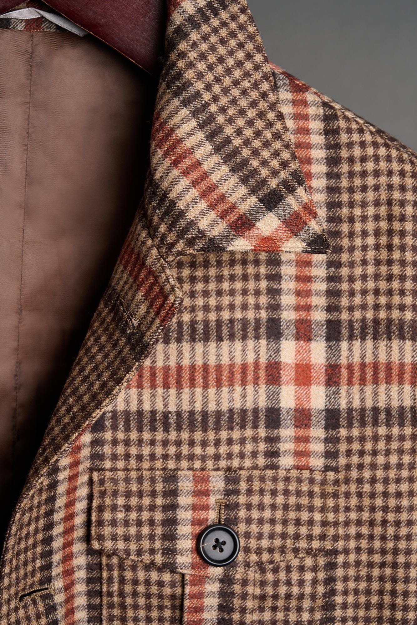 Exploded Plaid Flannel Trucker Jacket - Image 4