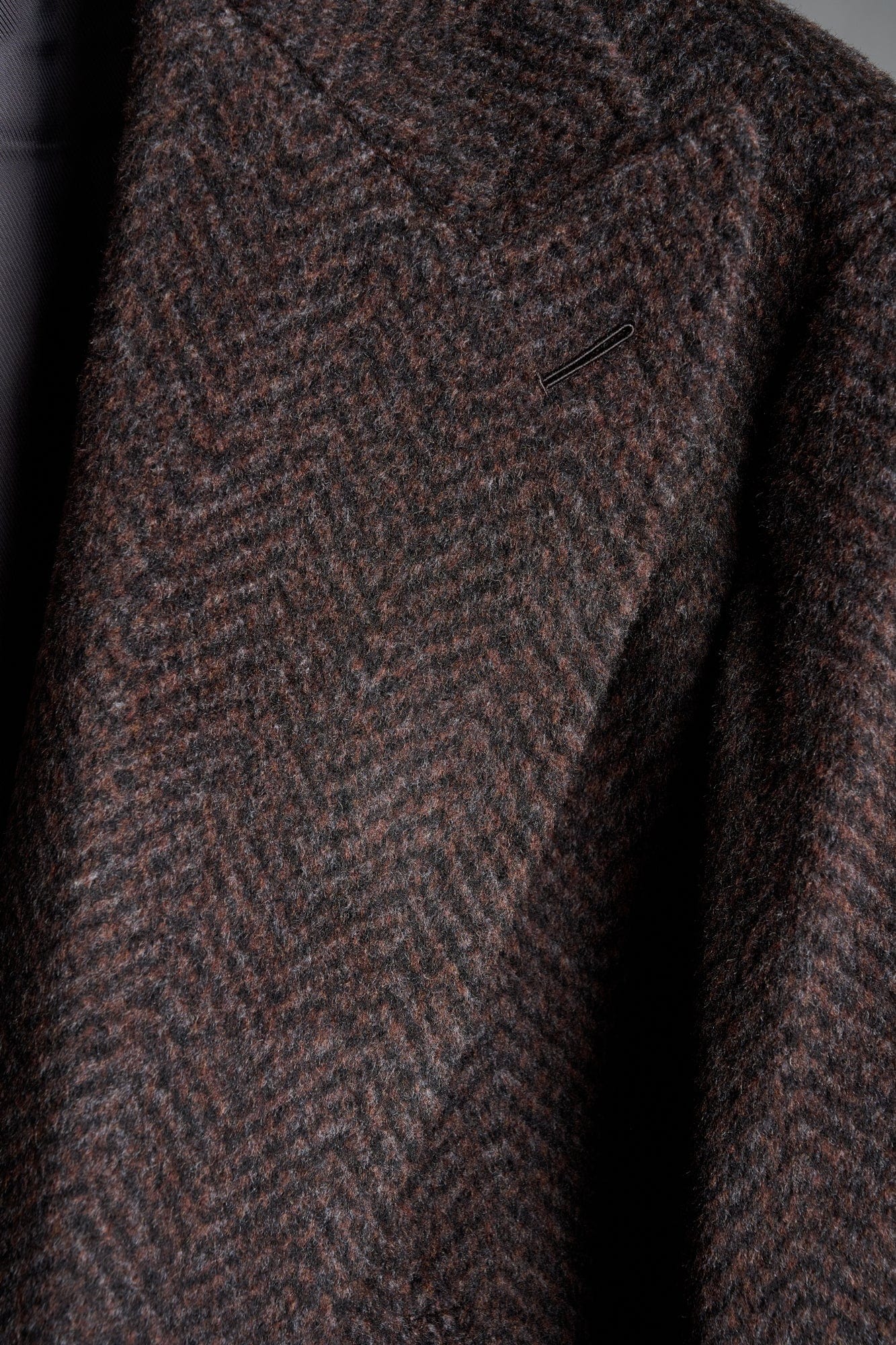 Herringbone Wool Blend Coat - Image 4