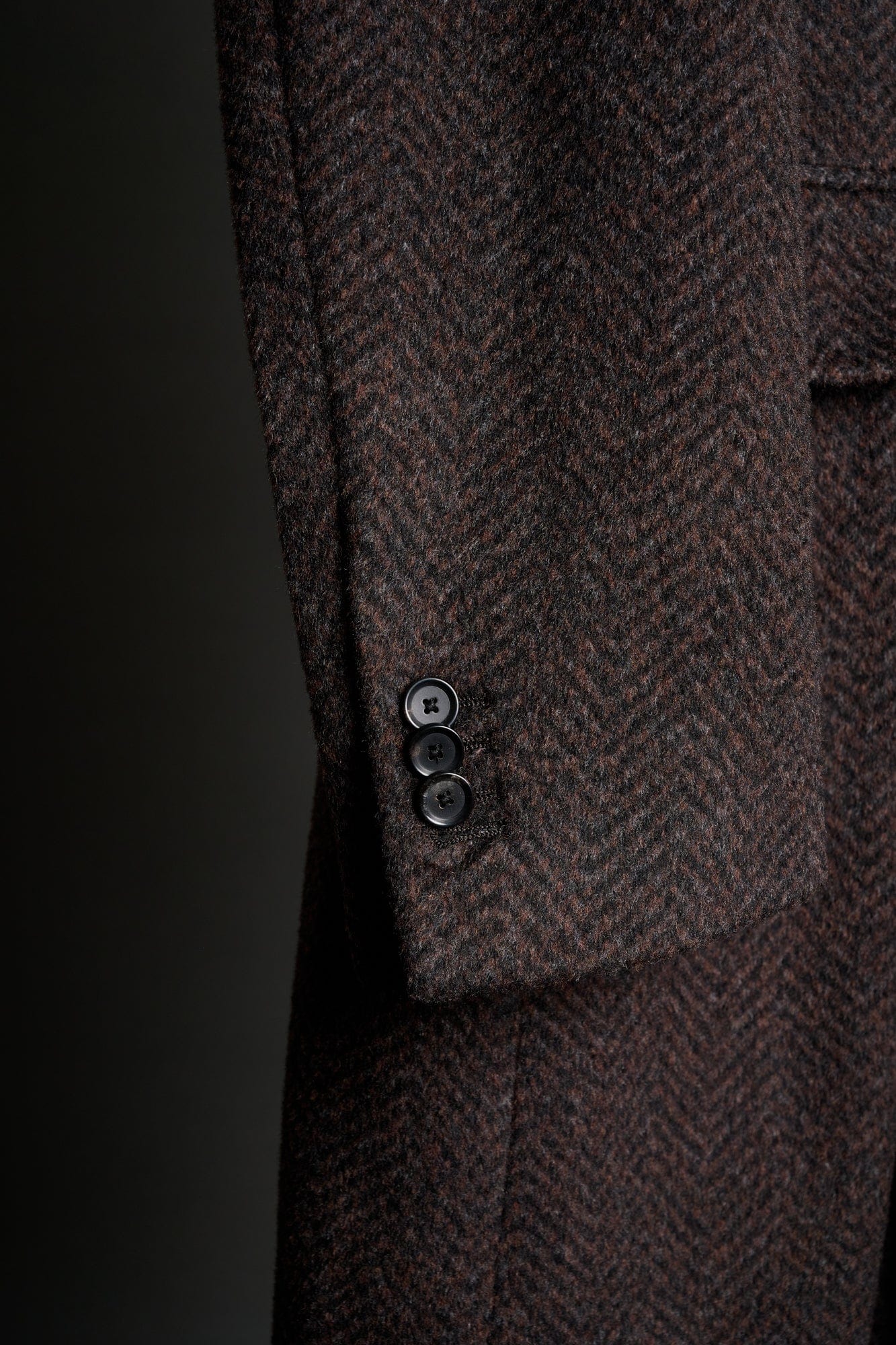 Herringbone Wool Blend Coat - Image 5