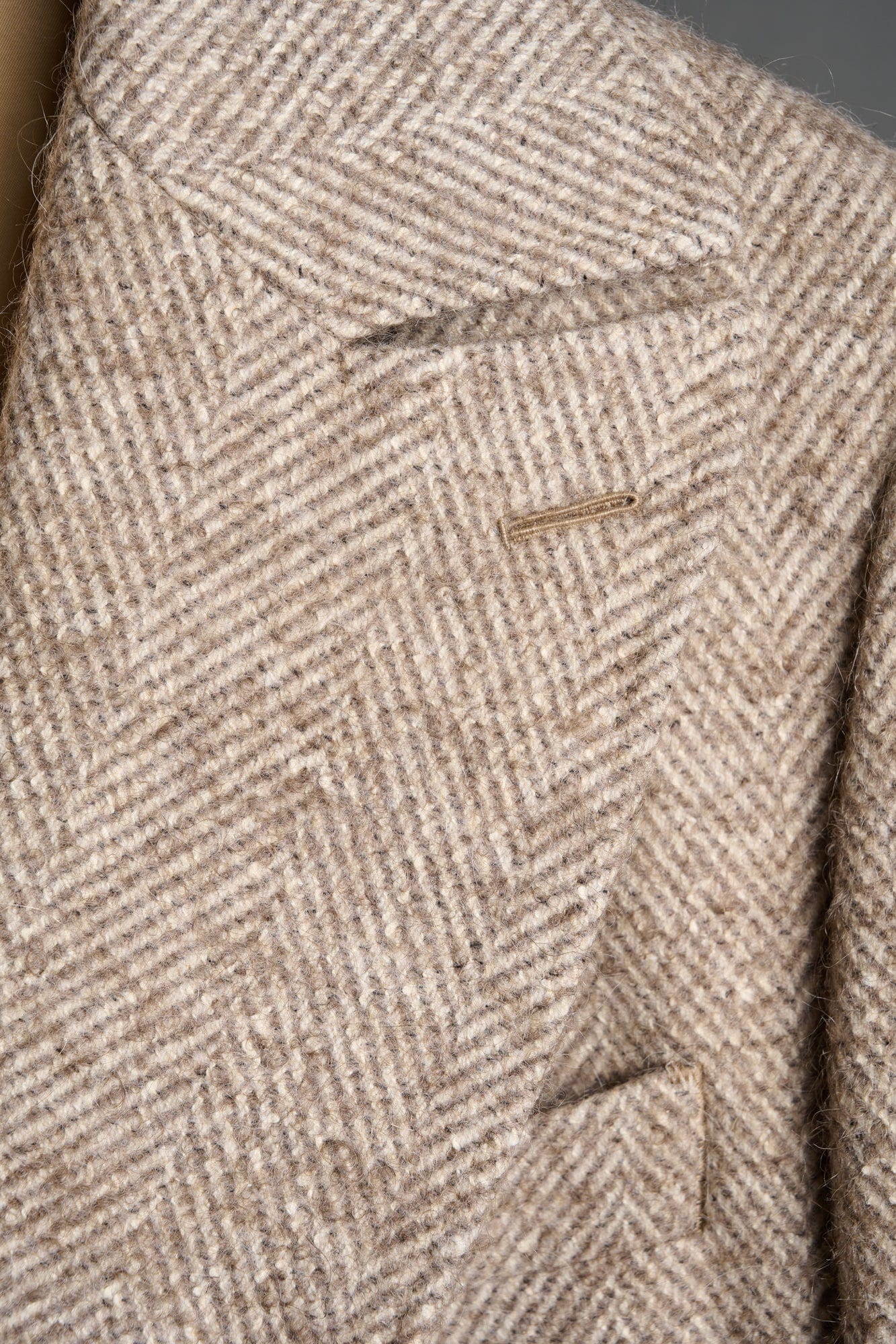 Luxury Herringbone Coat - Image 3