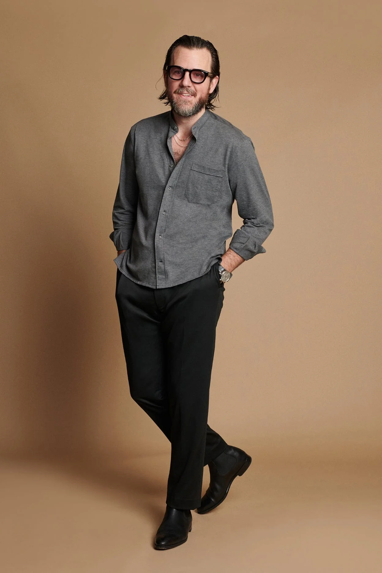 Jersey Waffle Knit Shirt - Image 4
