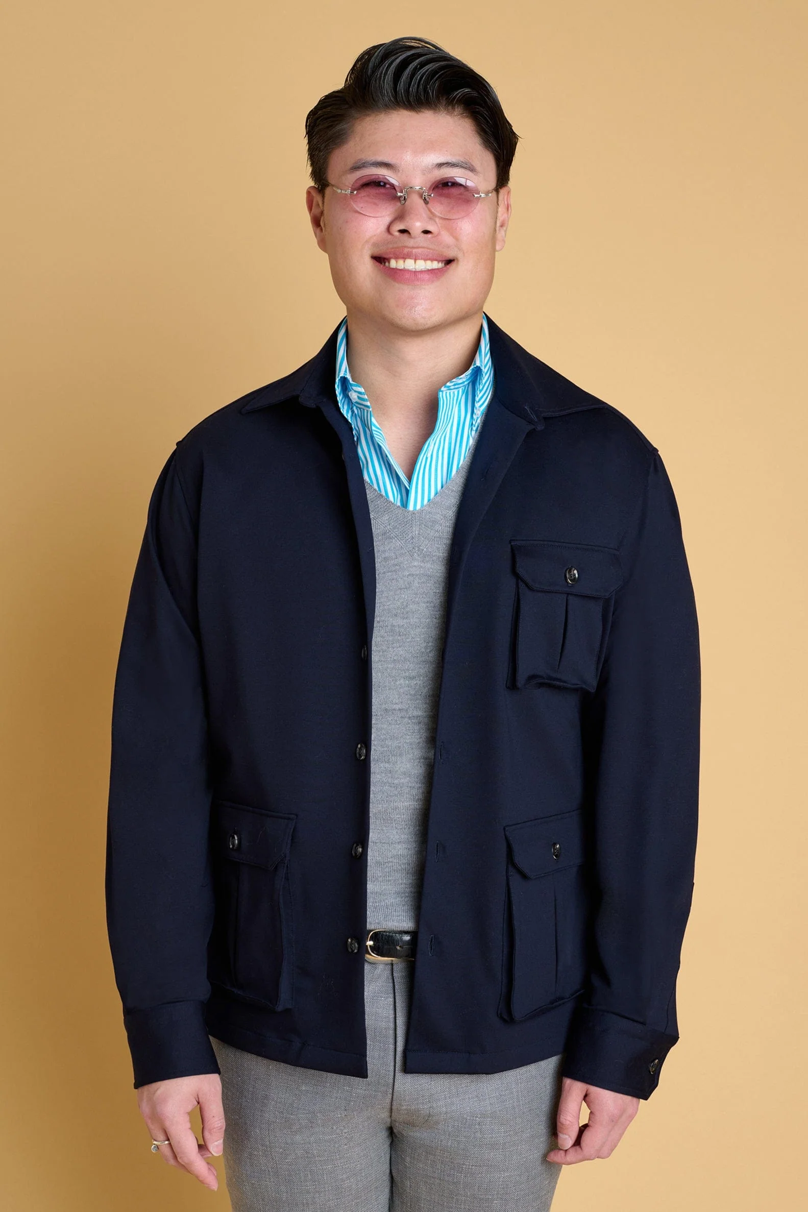 Totman Fine Merino V-Neck Sweater - Image 13