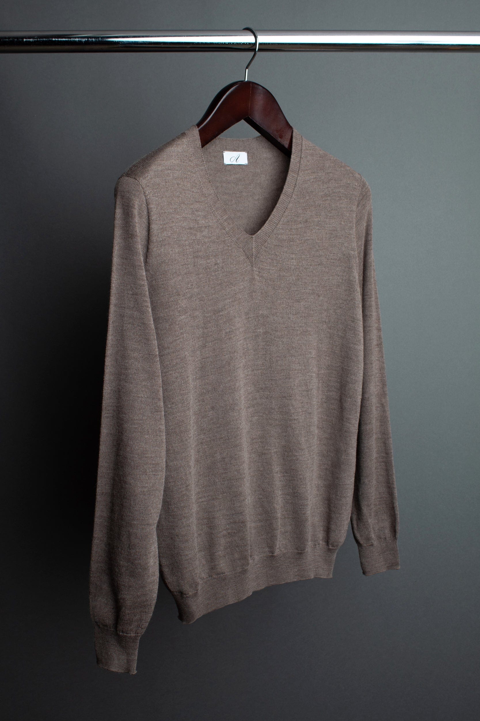 Totman Fine Merino V-Neck Sweater - Image 3