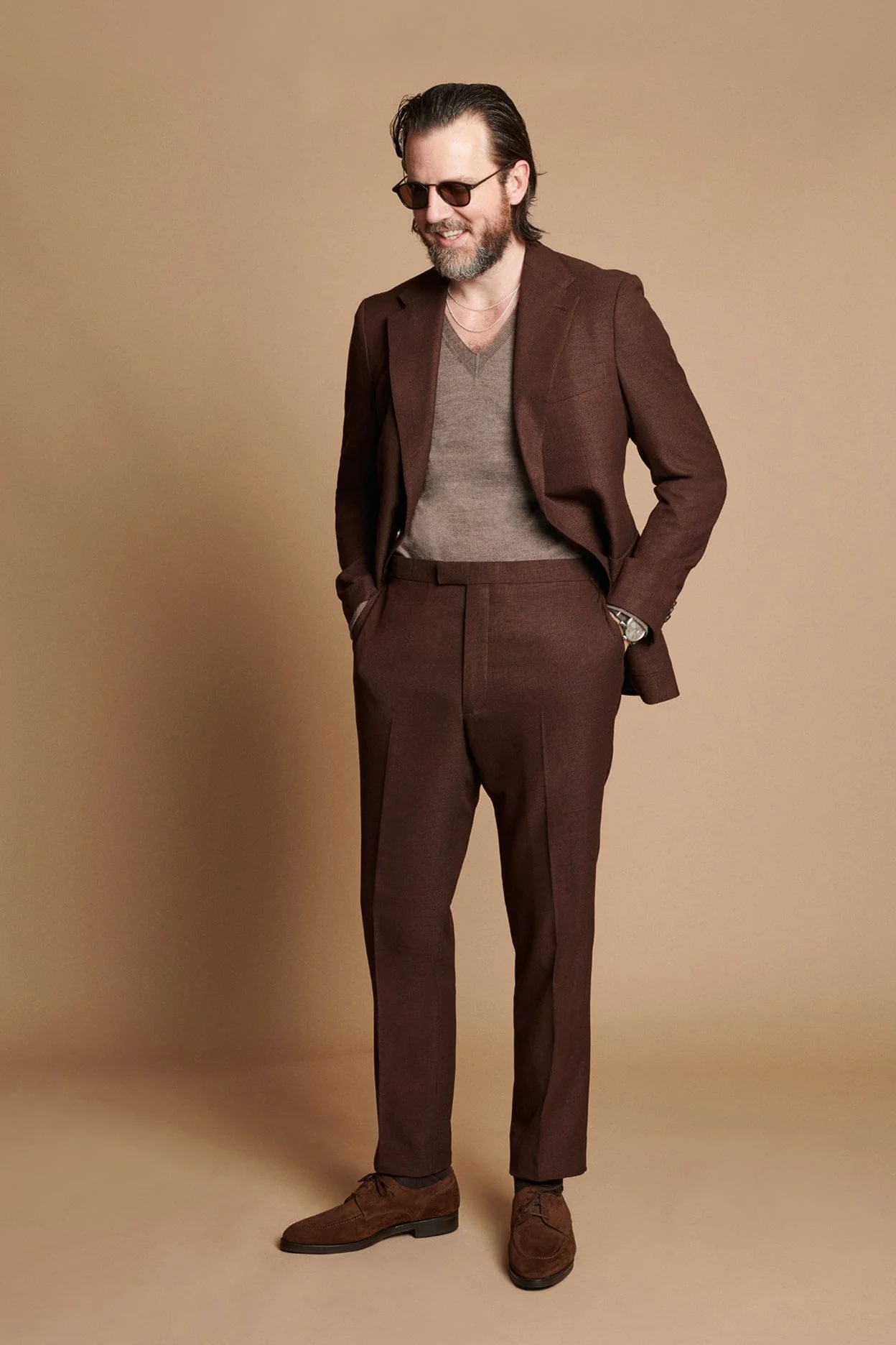 Totman Fine Merino V-Neck Sweater - Image 6