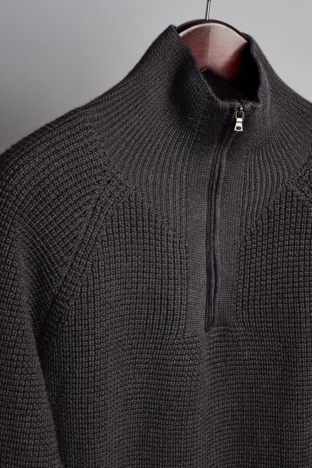 Jerry Waffle Knit Quarter-Zip Sweater - Image 12