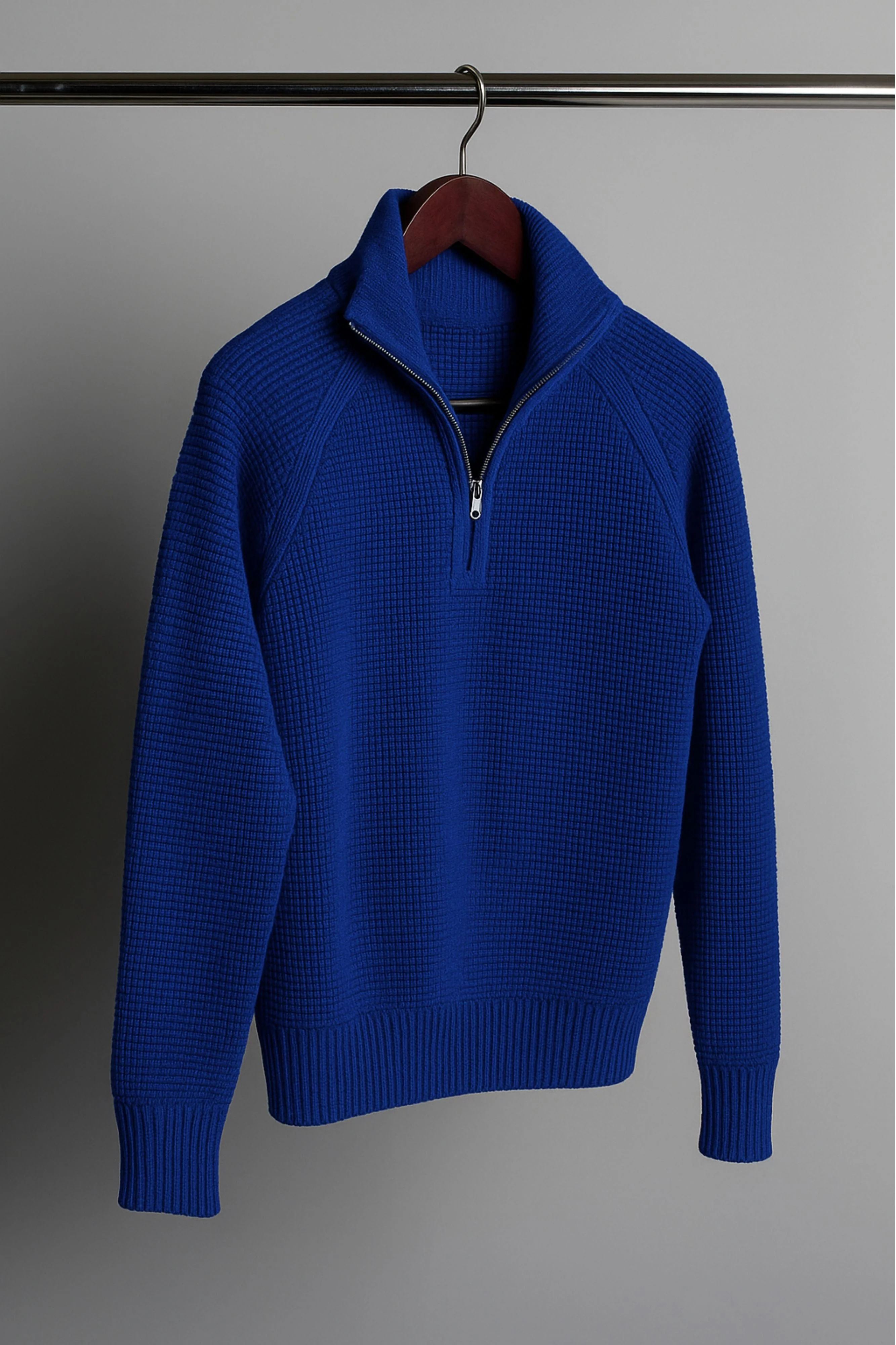 Jerry Waffle Knit Quarter-Zip Sweater - Image 13