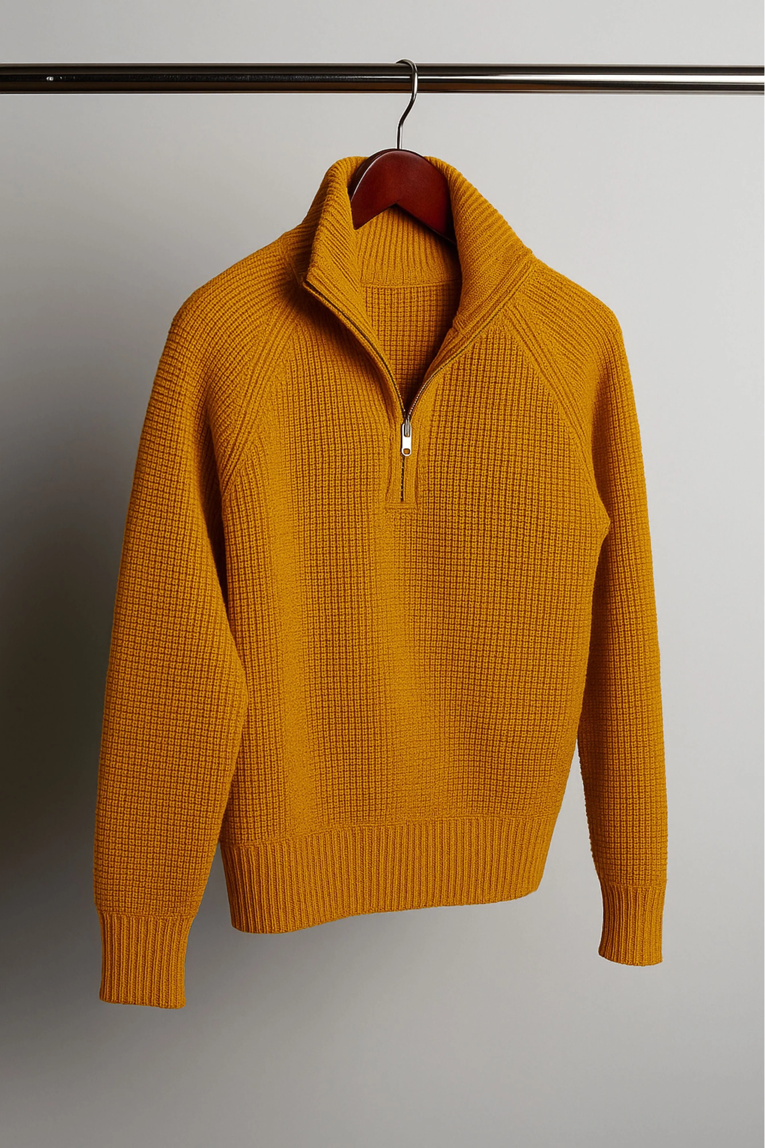 Jerry Waffle Knit Quarter-Zip Sweater - Image 14
