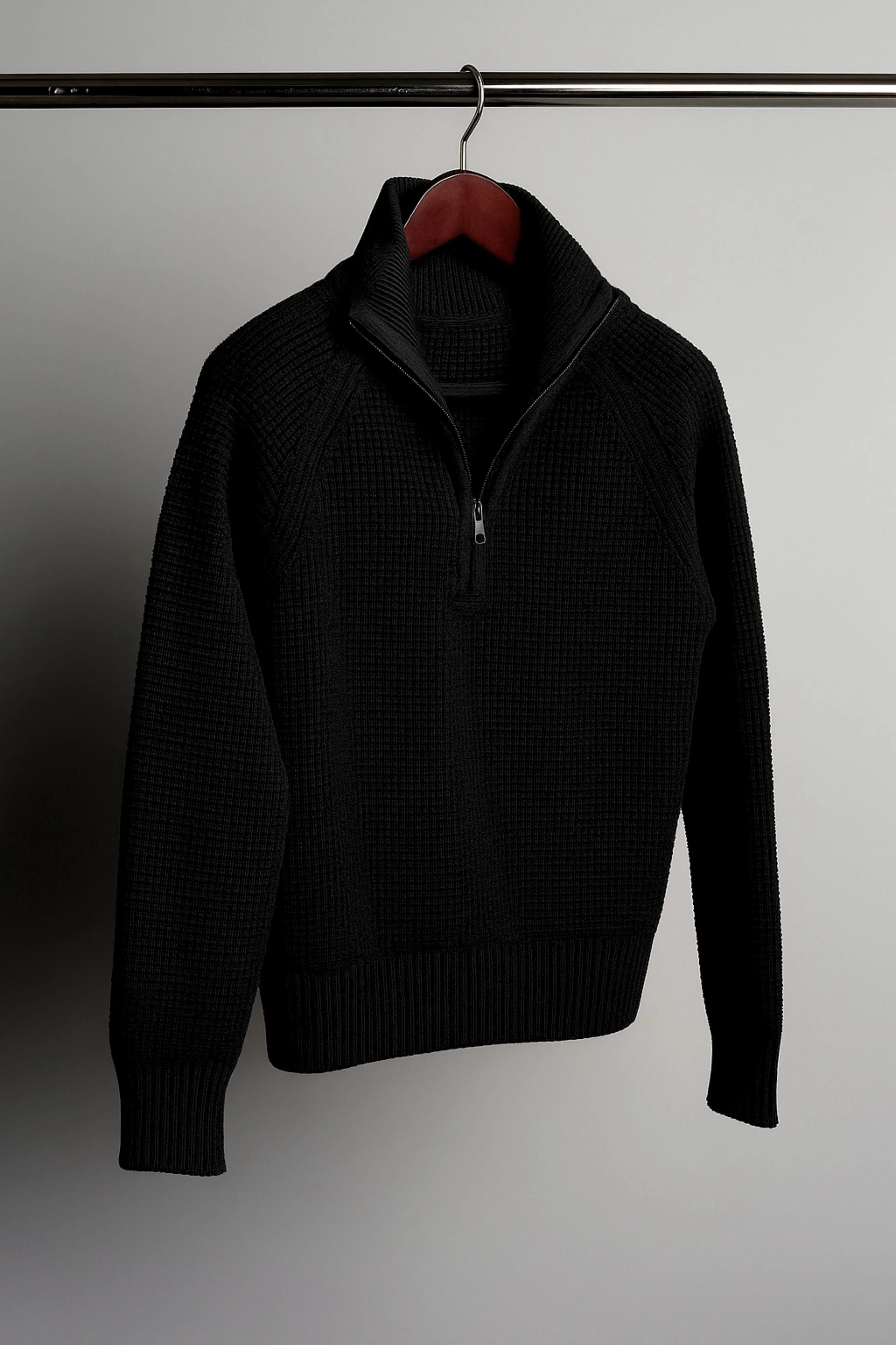 Jerry Waffle Knit Quarter-Zip Sweater - Image 15
