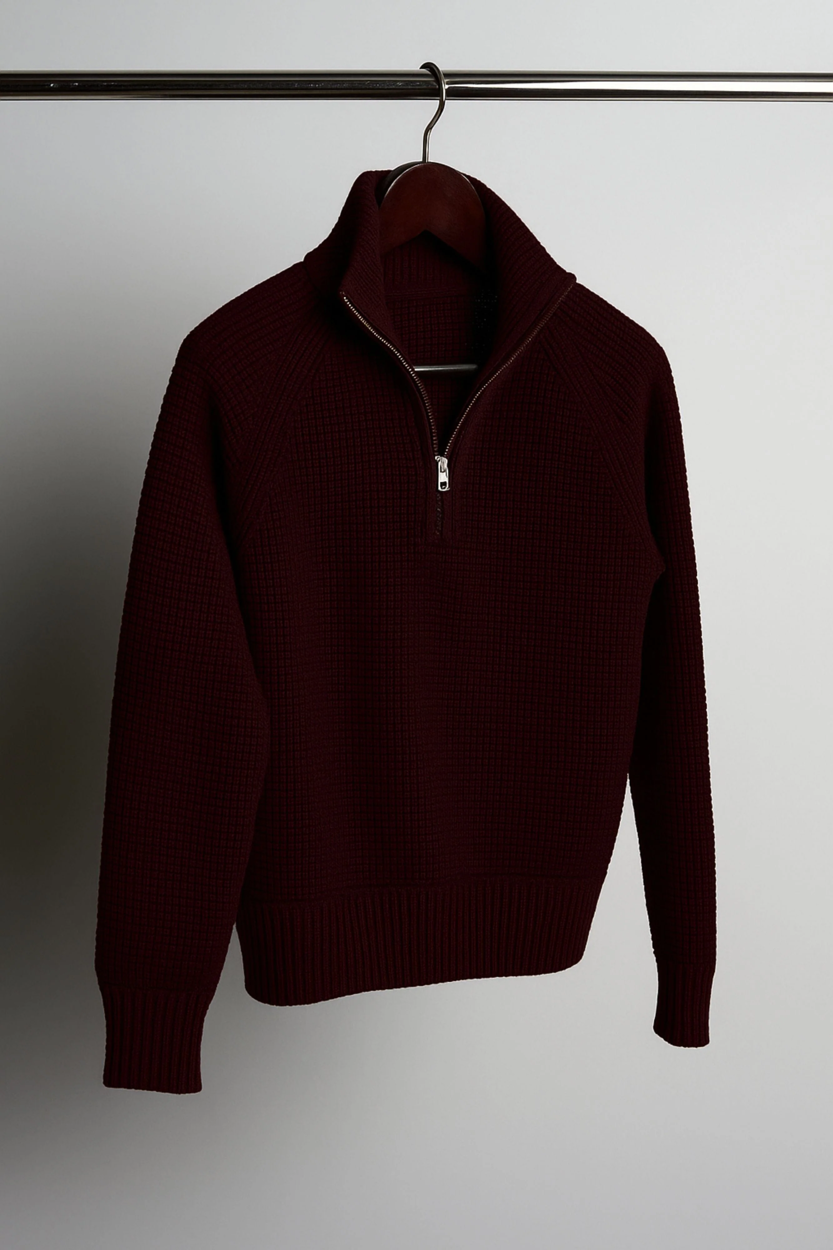 Jerry Waffle Knit Quarter-Zip Sweater - Image 16
