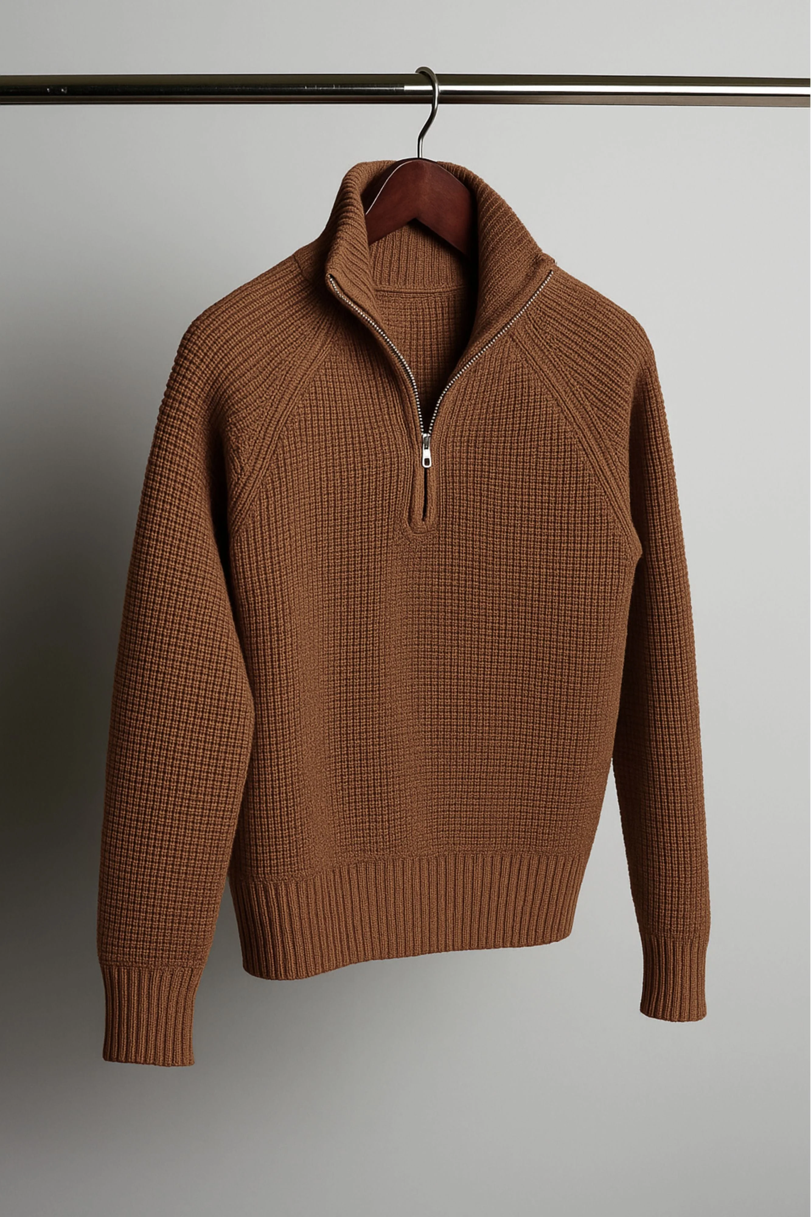 Jerry Waffle Knit Quarter-Zip Sweater - Image 17