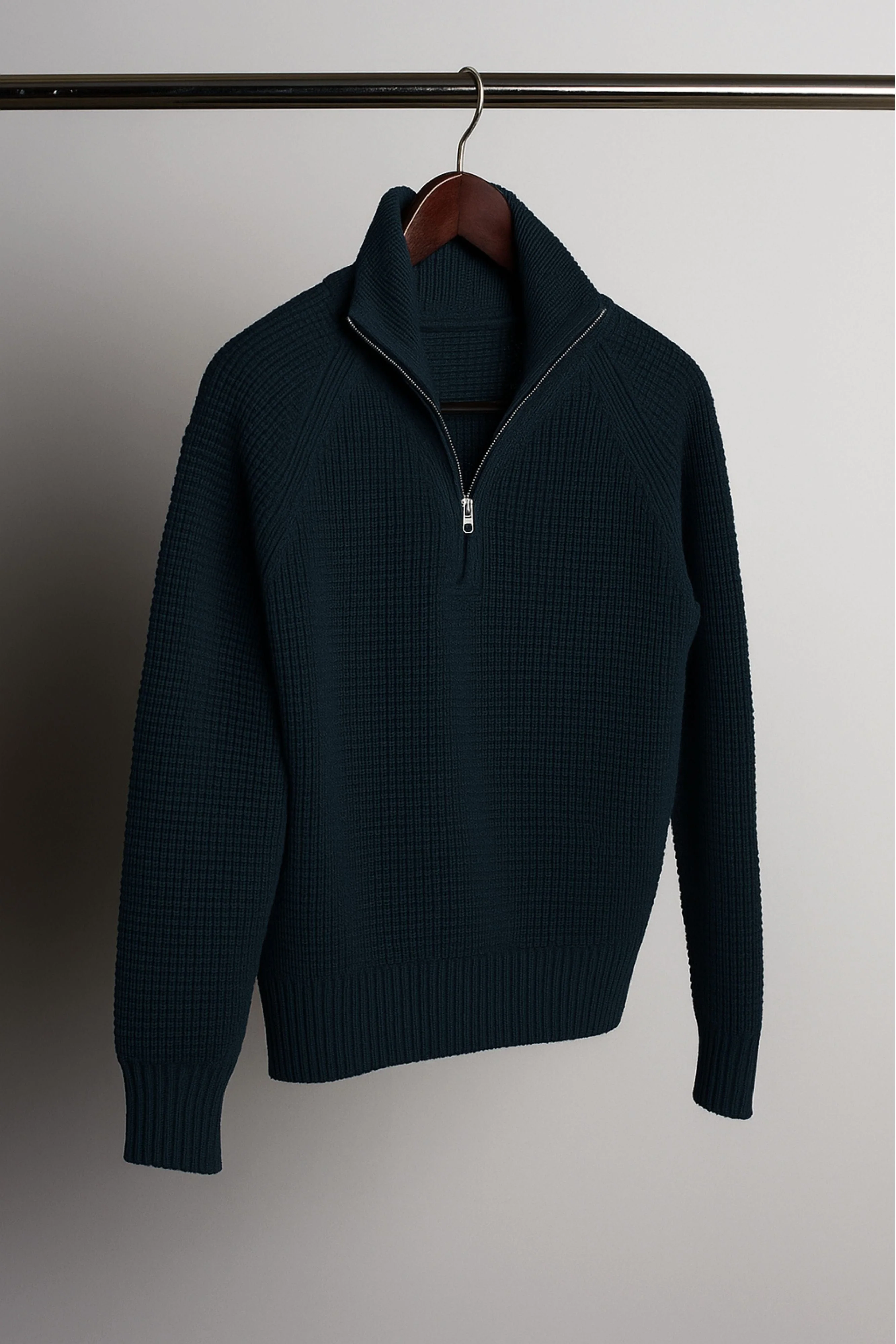 Jerry Waffle Knit Quarter-Zip Sweater - Image 18