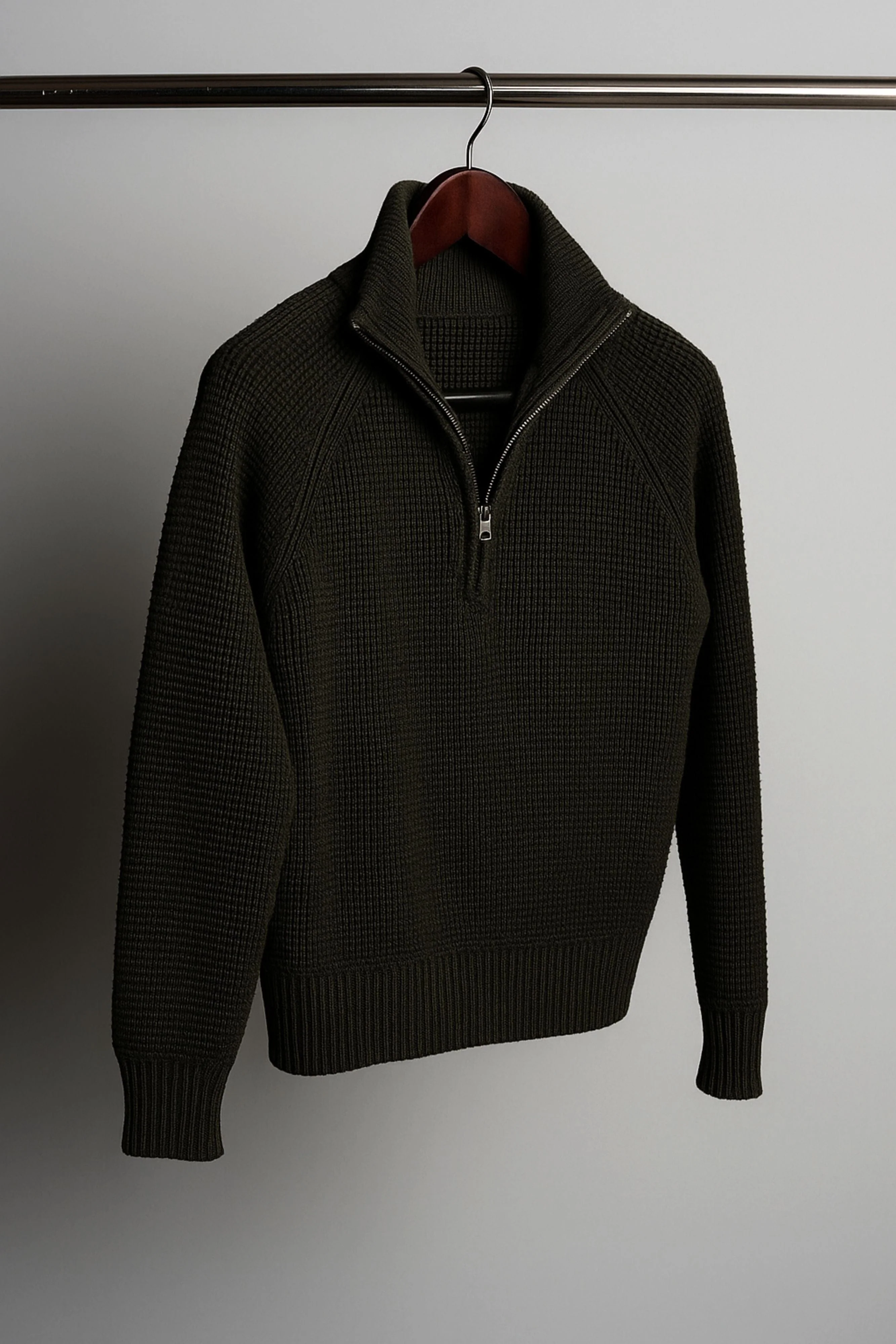 Jerry Waffle Knit Quarter-Zip Sweater - Image 19